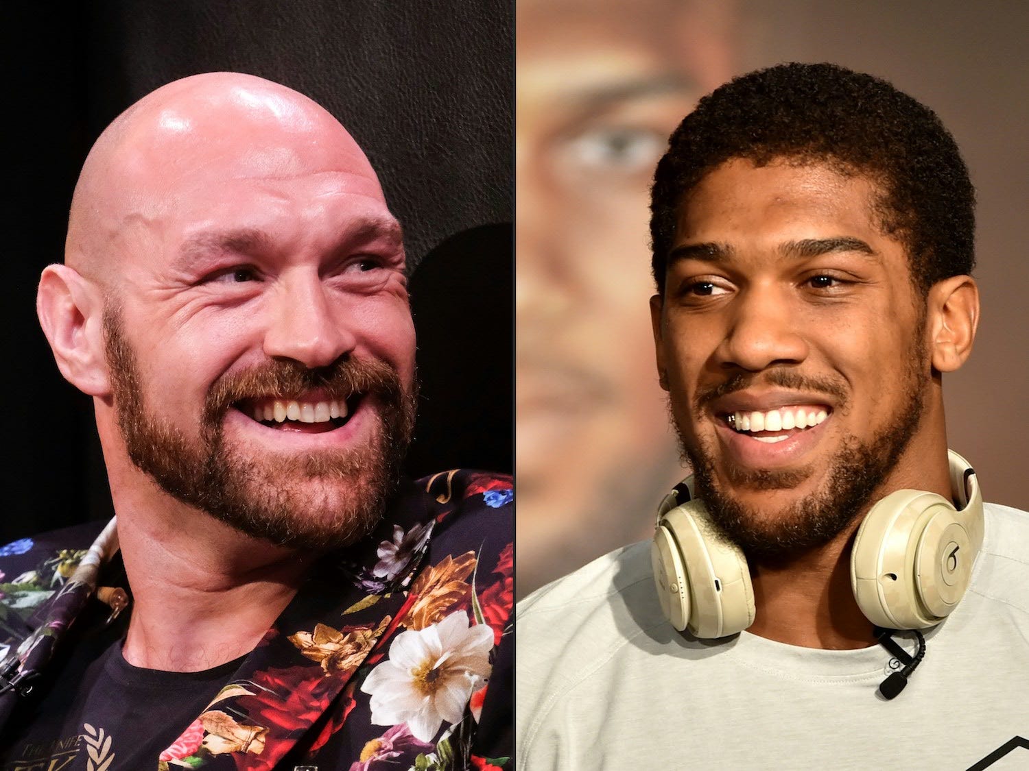 Tyson Fury and Anthony Joshua boxing fight
