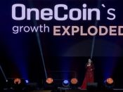 Een evenement van OneCoin in Londen.