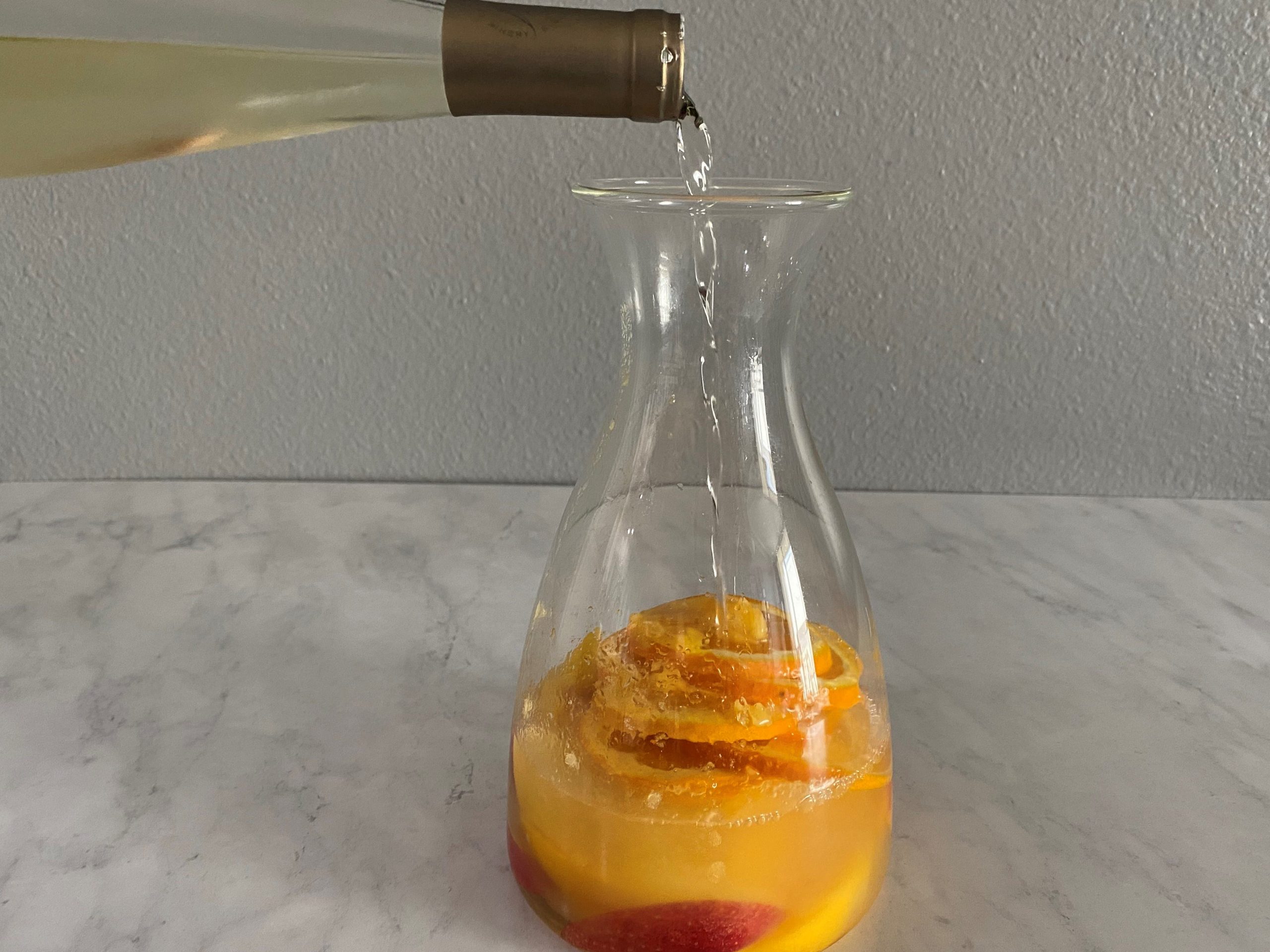 Bobby Flay sangria adding white wine