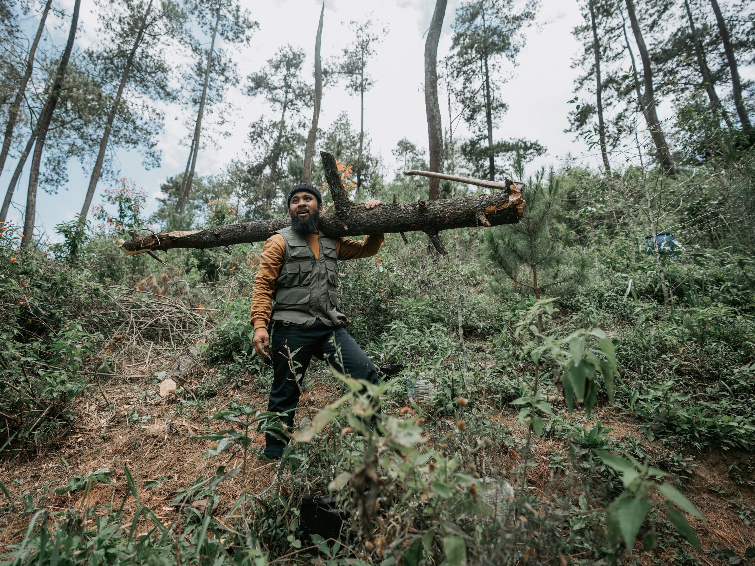 Gianjal at the coffee farm