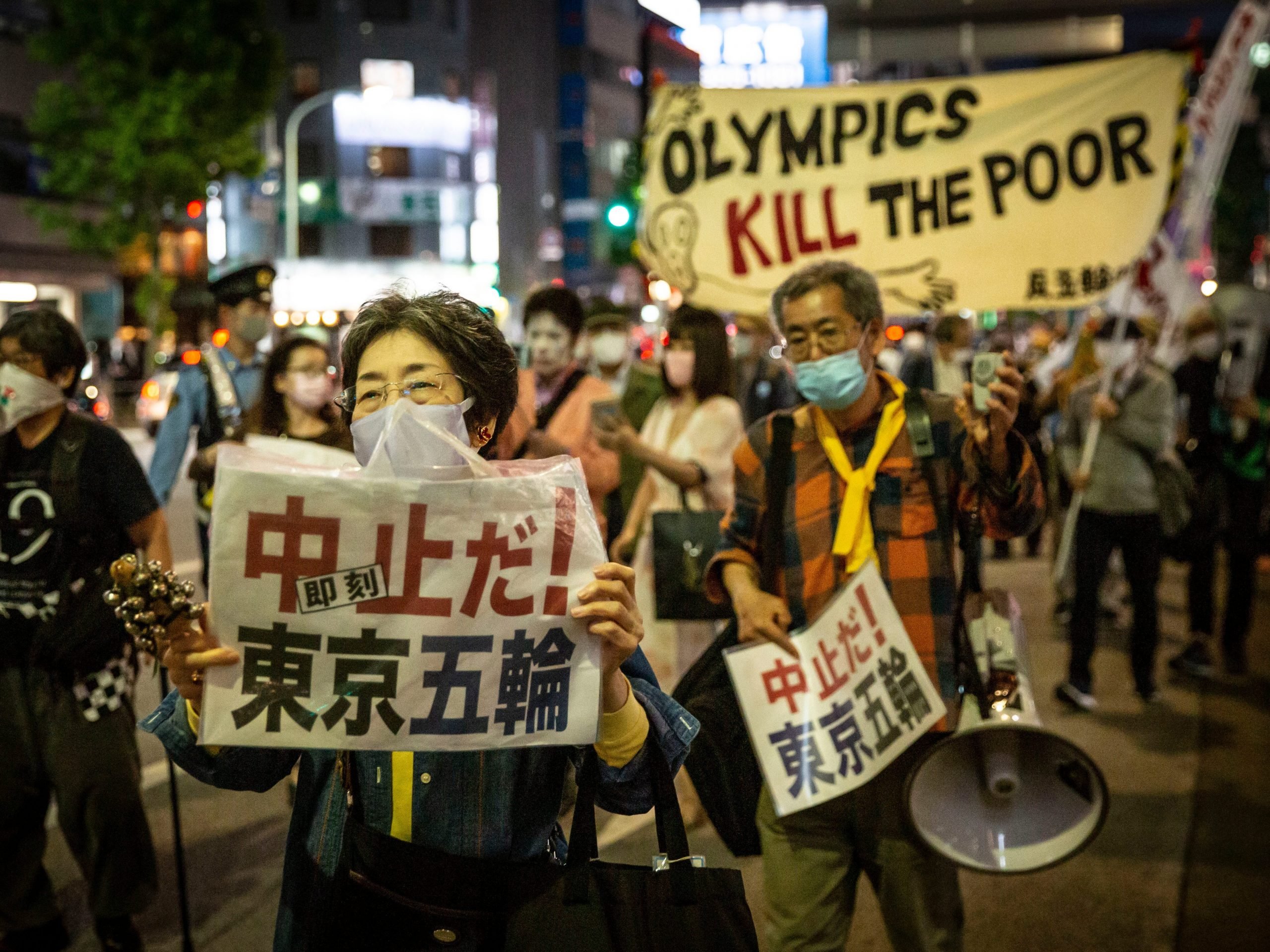 tokyo olympics protests