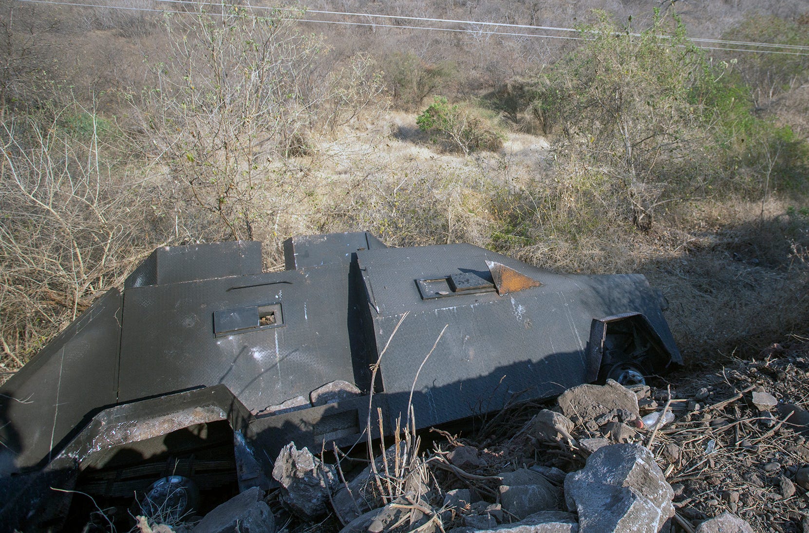 Mexico Aguililla Michoacan cartel armored vehicle