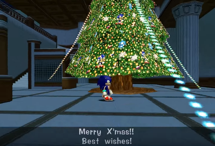 sonic adventure christmas tree