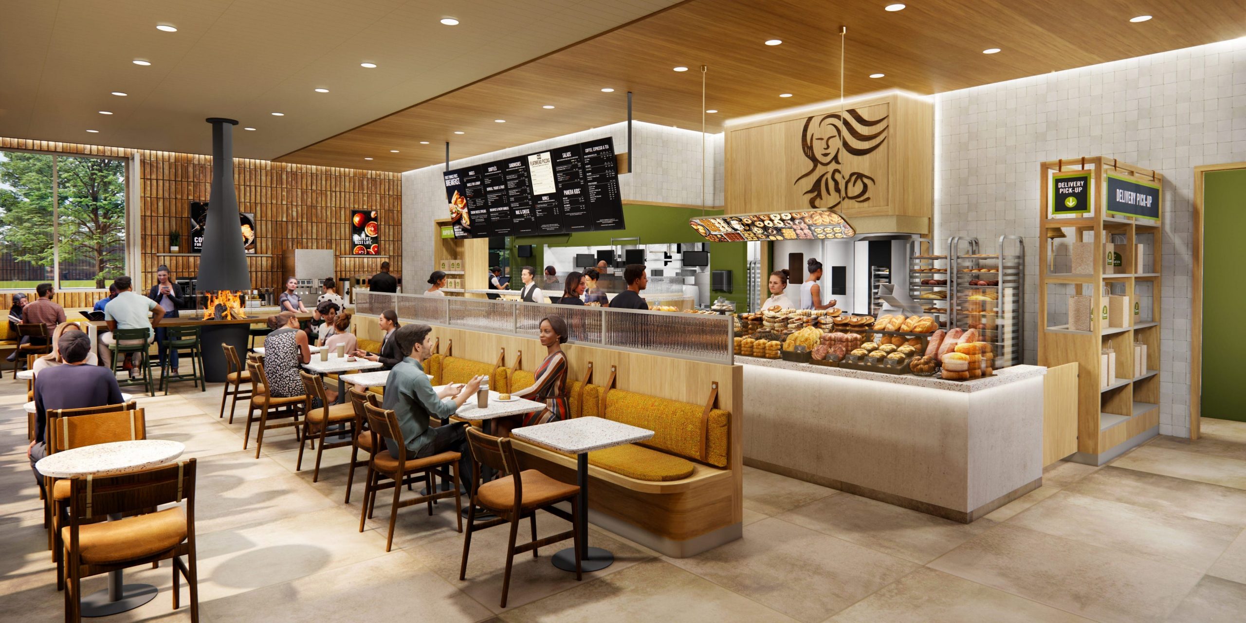 Panera Bread's new interior