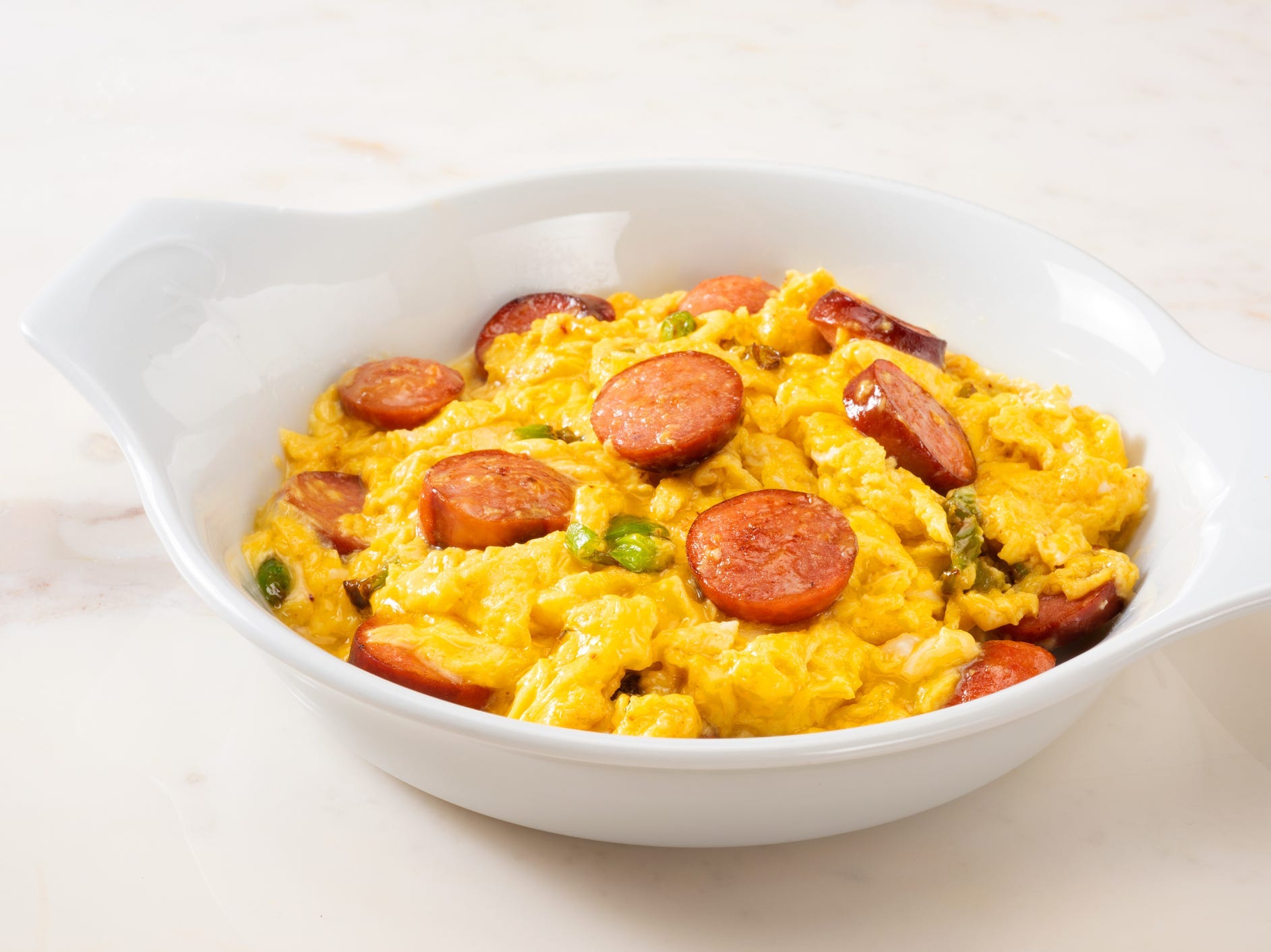 eggs and turkey sausages