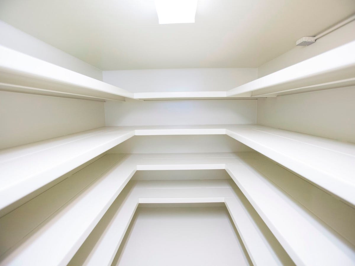 A bunker storage room