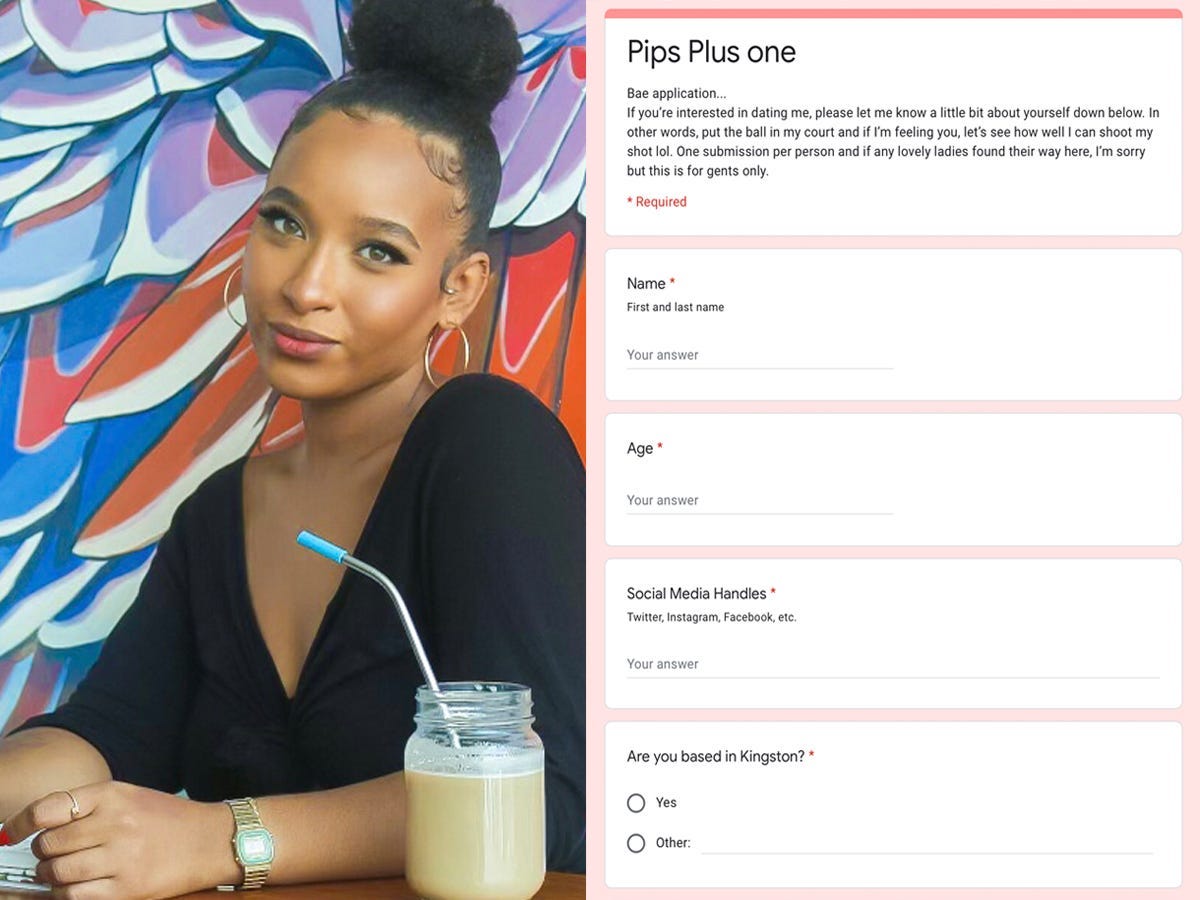 Wilson used Google Forms to create a tailored approach for meeting fellow singles.