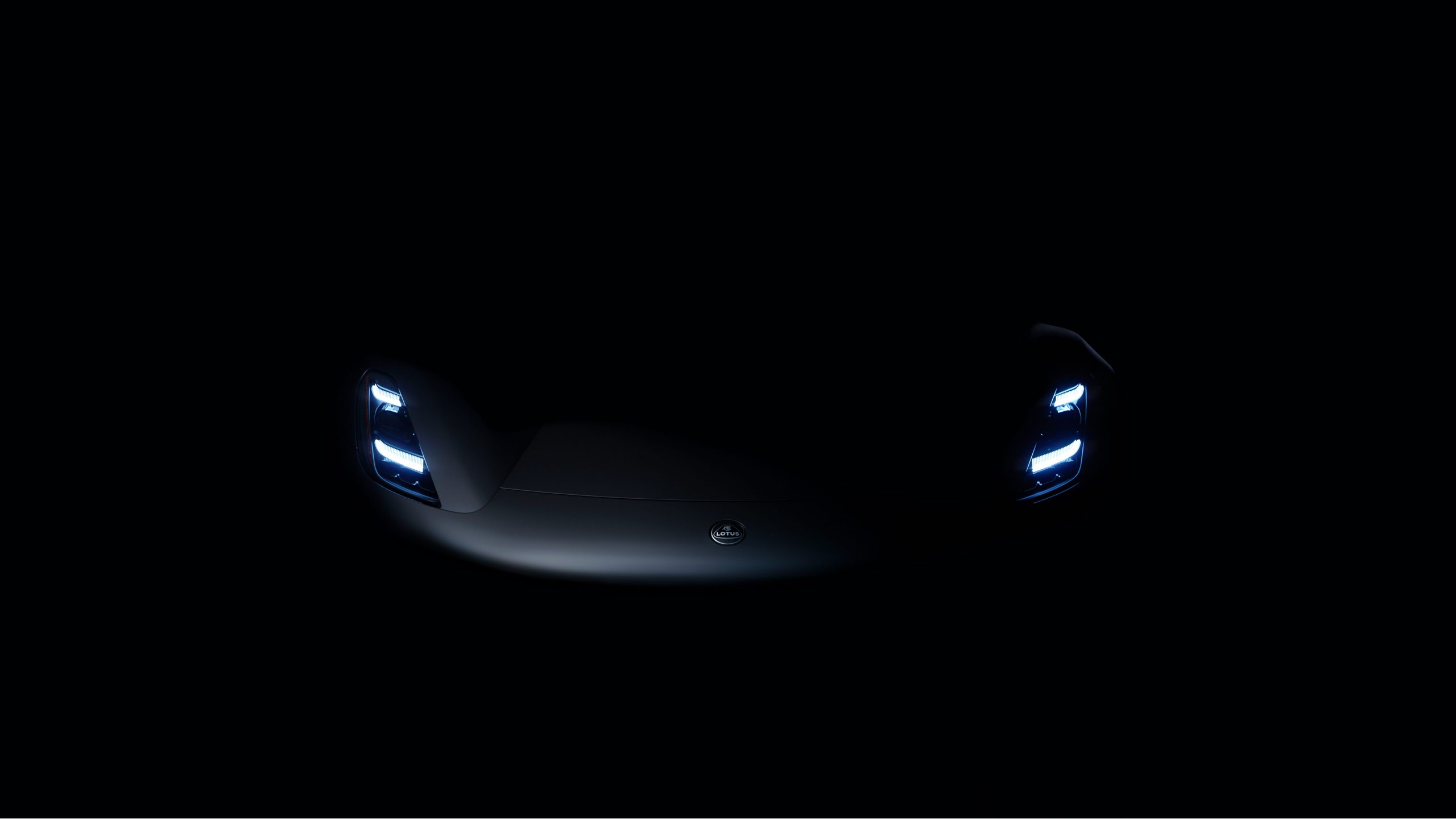 A Lotus Emira teaser photo.