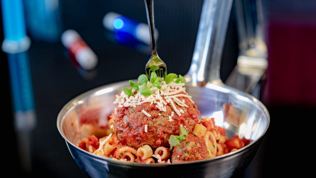 The "Impossible Spoonful" meatball pasta Disney