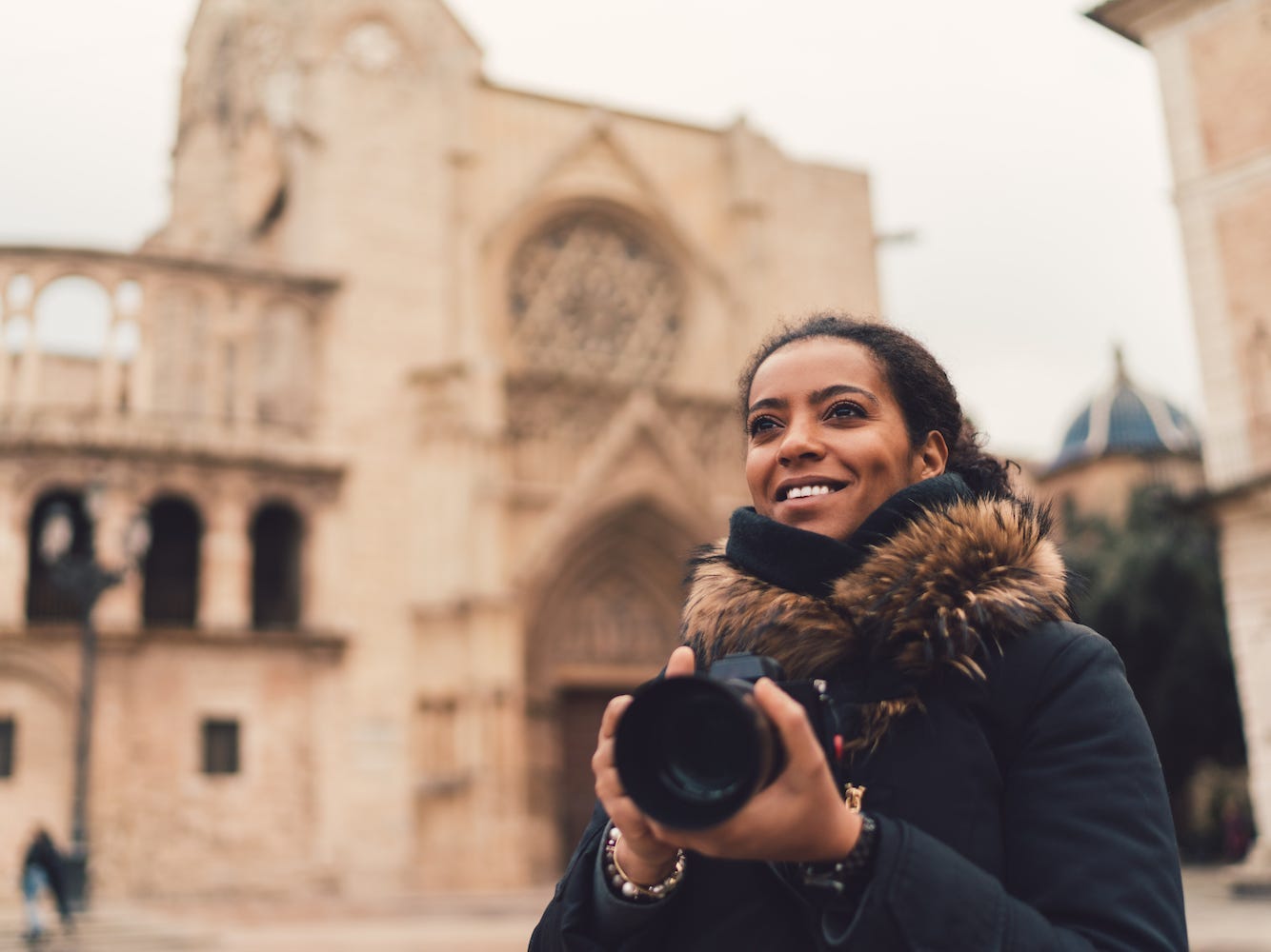 A person explores Valencia, Spain.