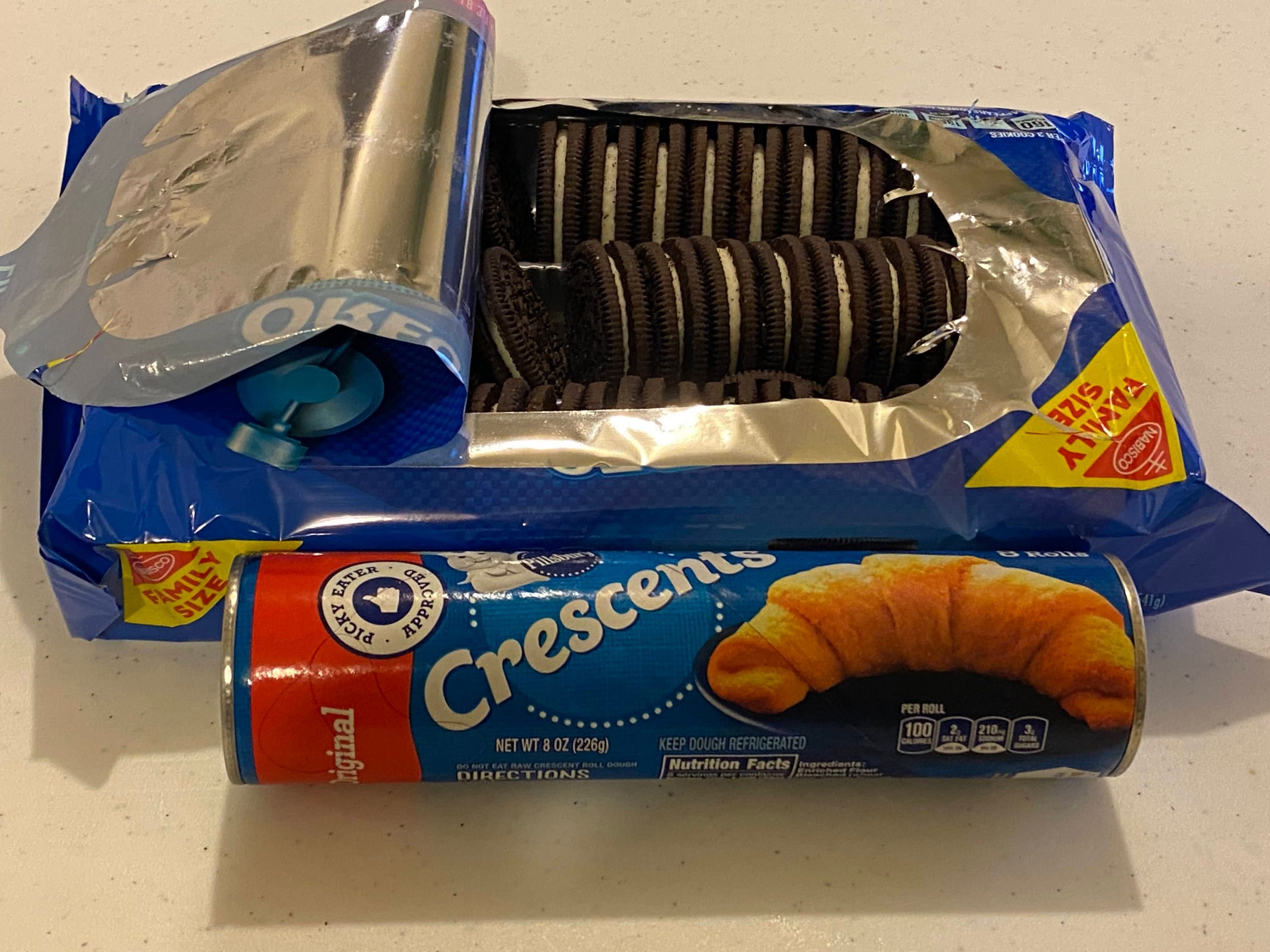 oreos and crescent rolls