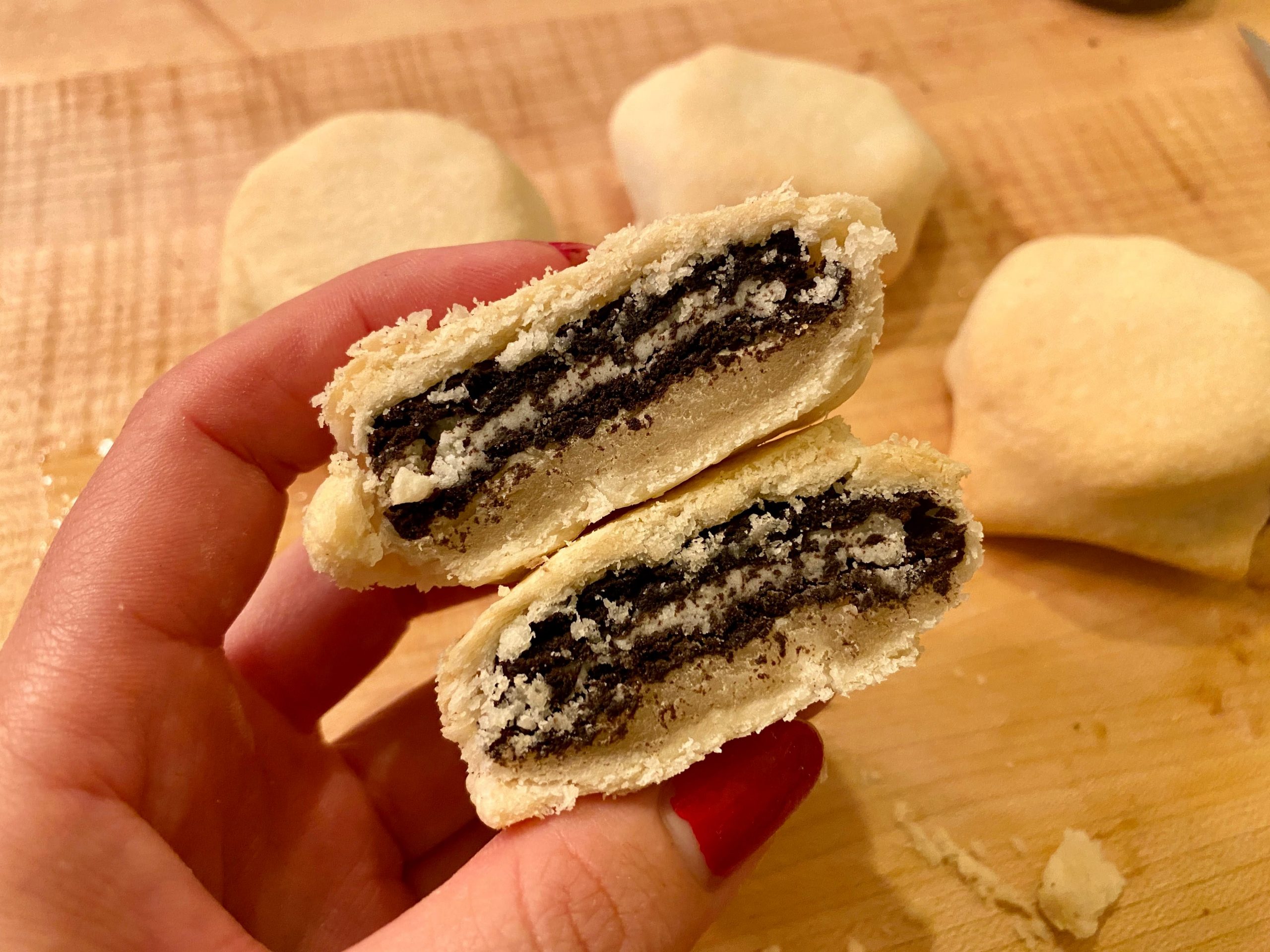 pie crust fried oreos