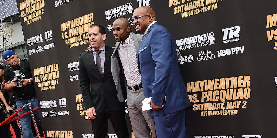 Stephen Espinoza, Floyd Mayweather, and Leonard Ellerbe