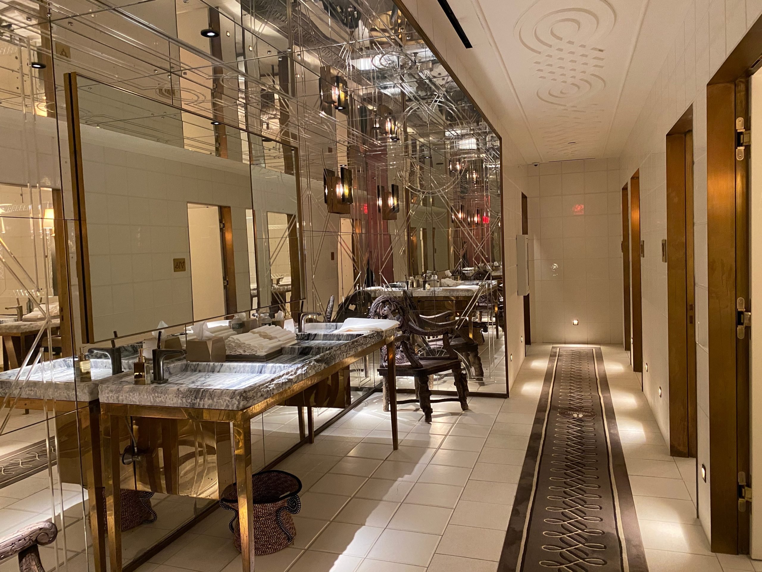 The bathroom at L'Avenue at Saks. Michelle Gross