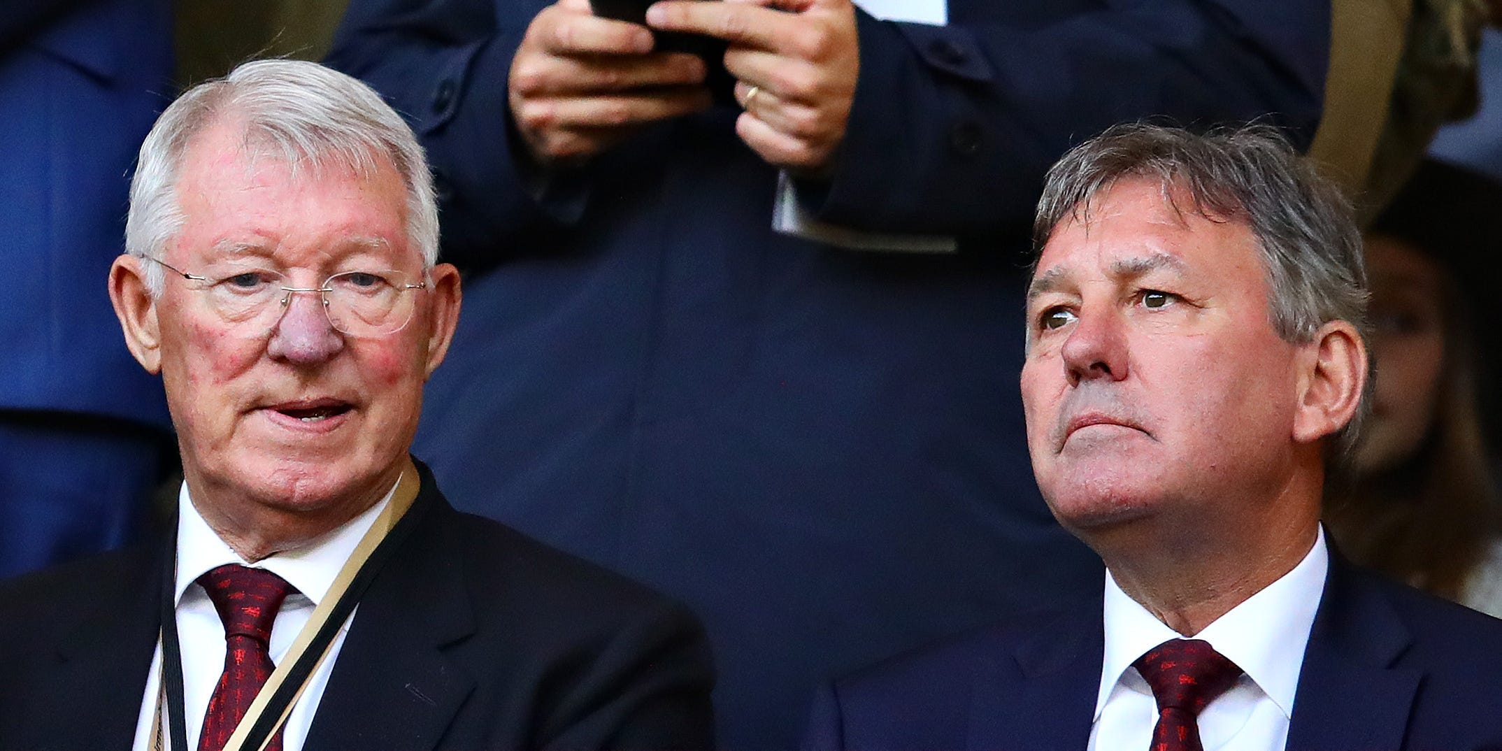 Sir Alex Ferguson and Brian Robson