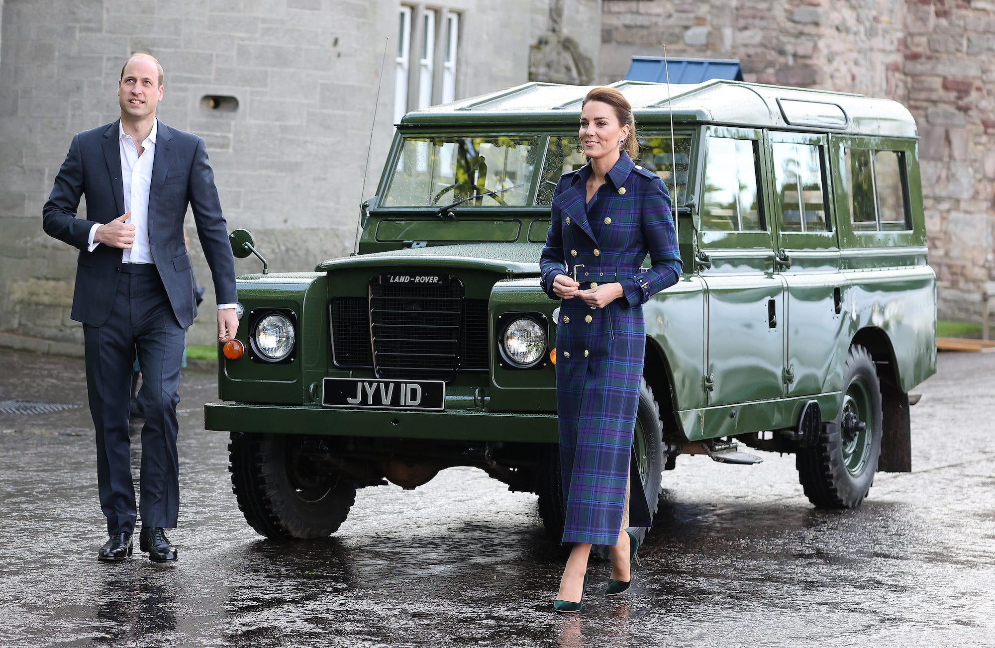 william and kate land rover