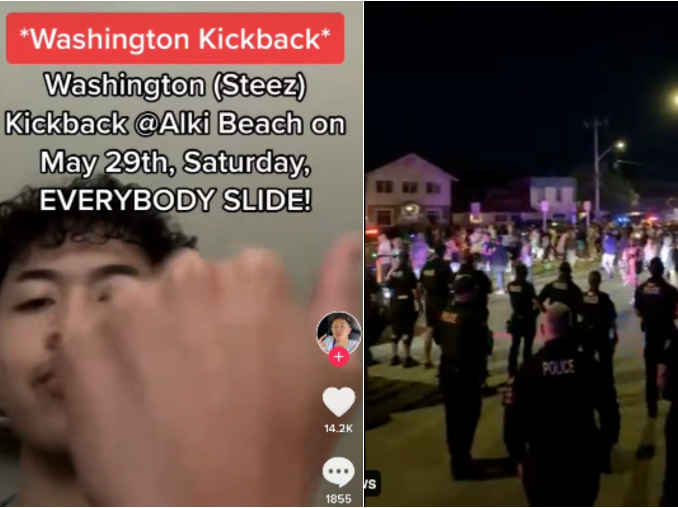 Kid Steez advertises the "Washington Kickback"