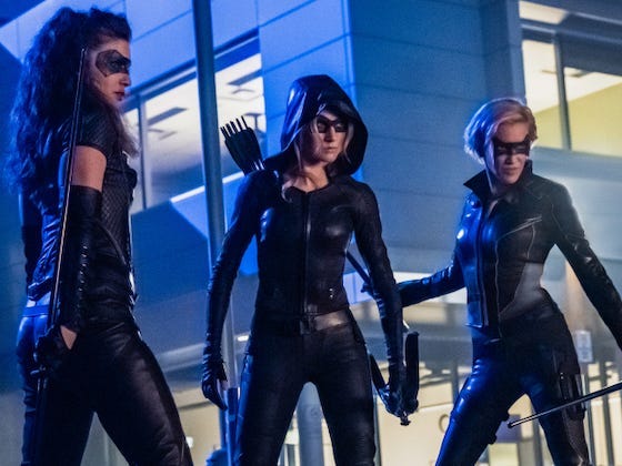 Katie Cassidy Arrow Canaries Spinoff