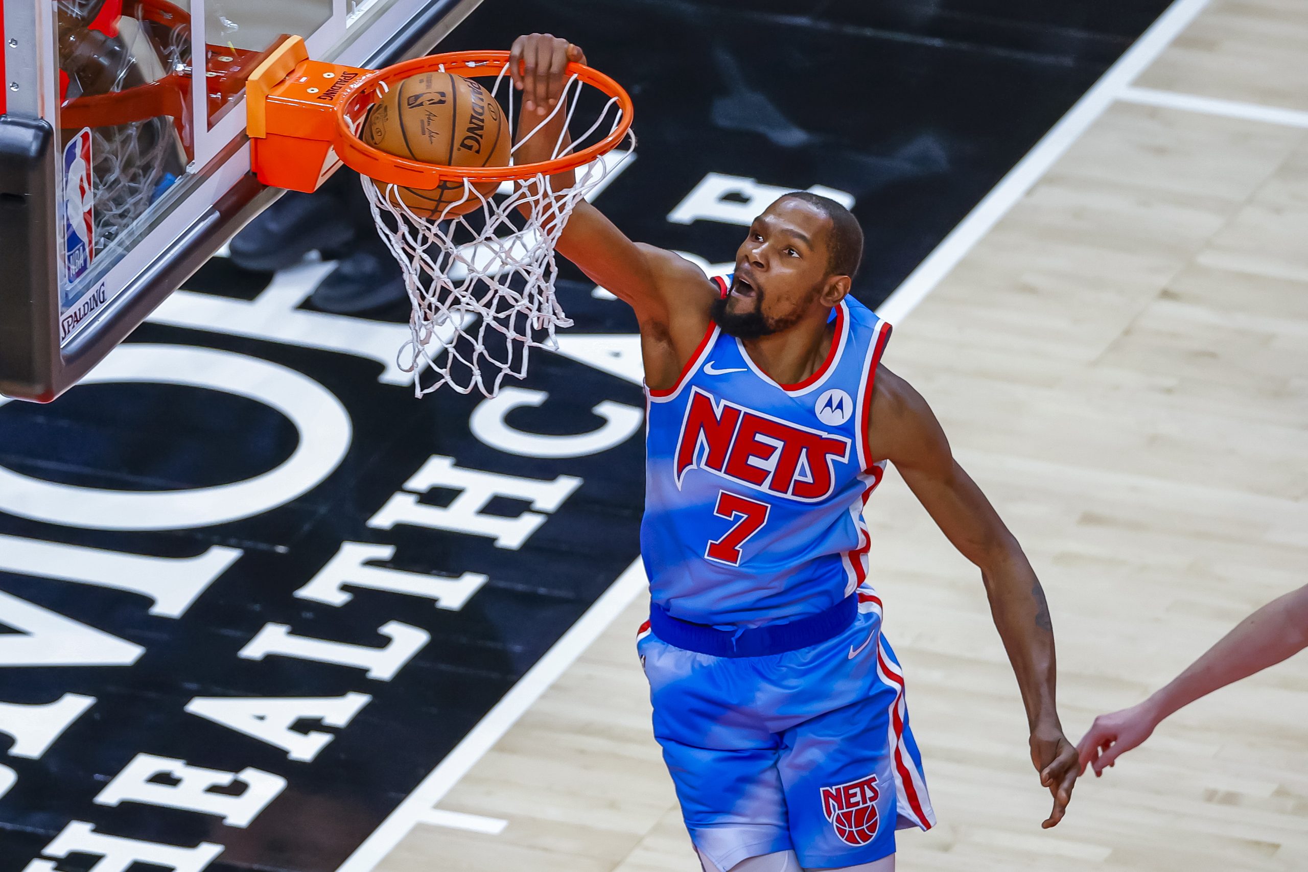 Basketballer Kevin Durant van de Brooklyn Nets. Foto: EPA/Erik S. Lesser