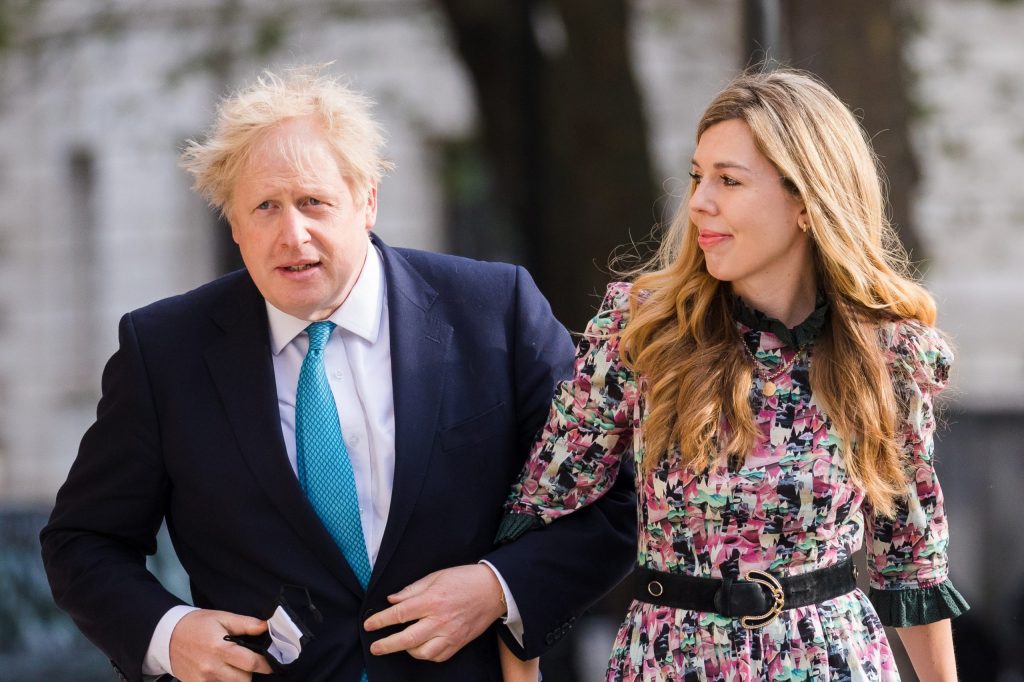 Boris Johnson en zijn verloofde Carrie Symonds