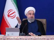 De Iraanse president Hassan Rouhani.