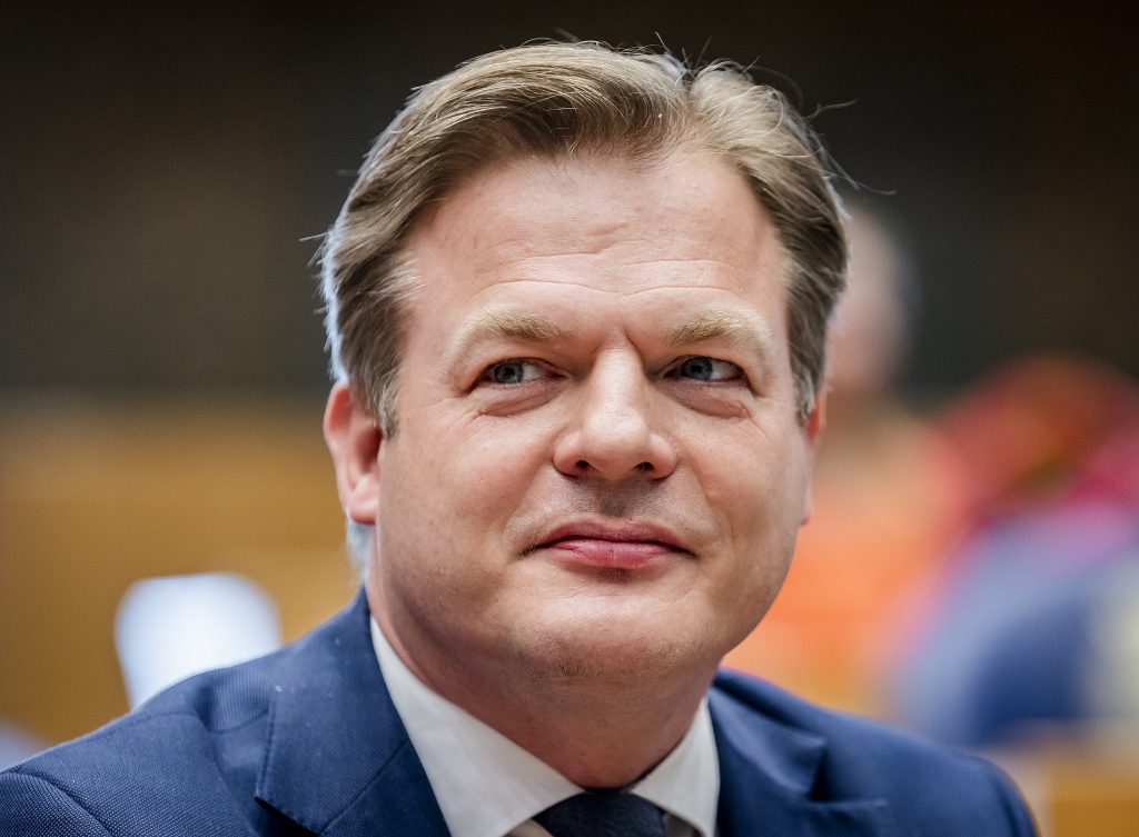 CDA-Kamerlid Pieter Omtzigt bij zijn beëdiging op 31 maart 2021.