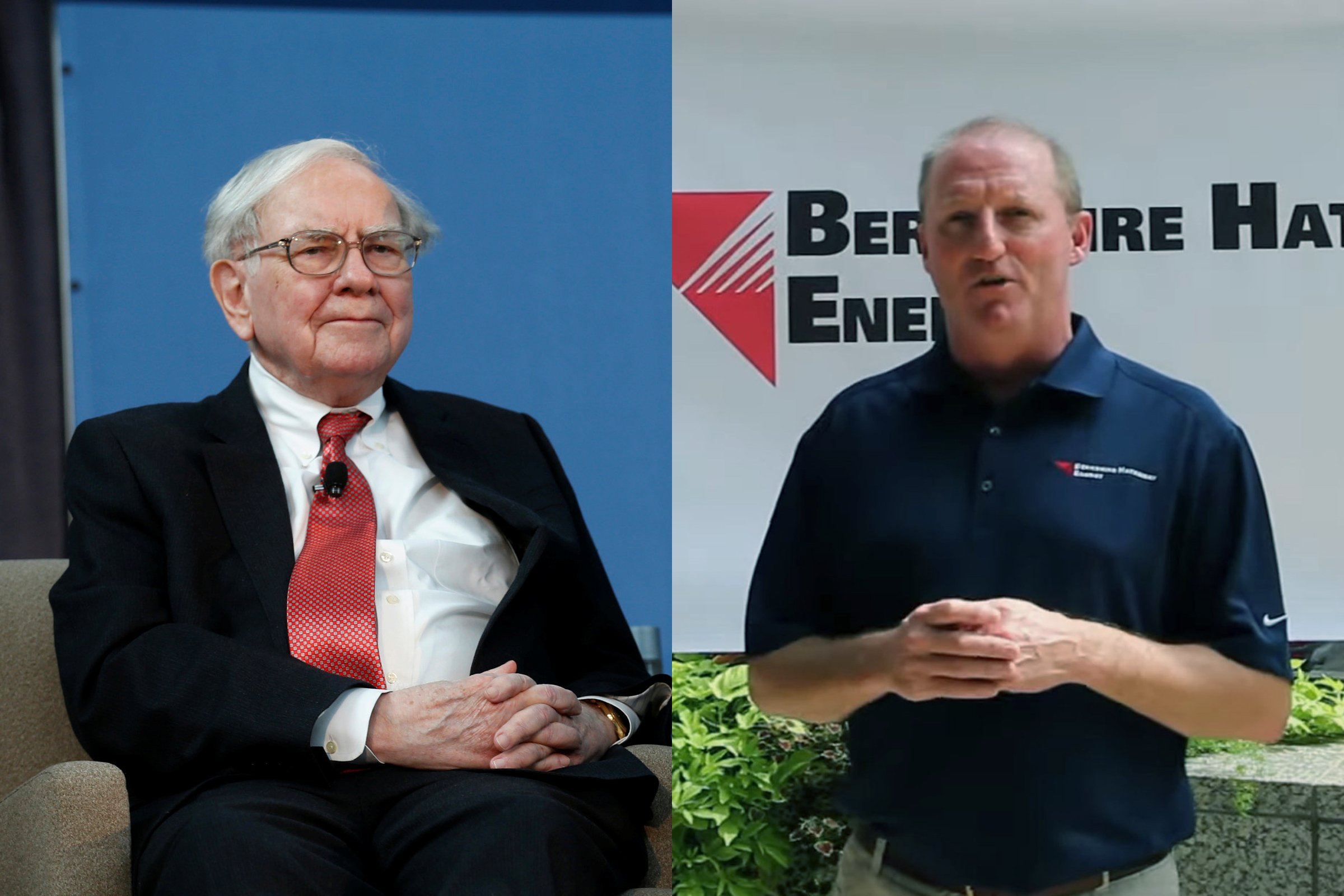 Warren Buffett en Greg Abel.