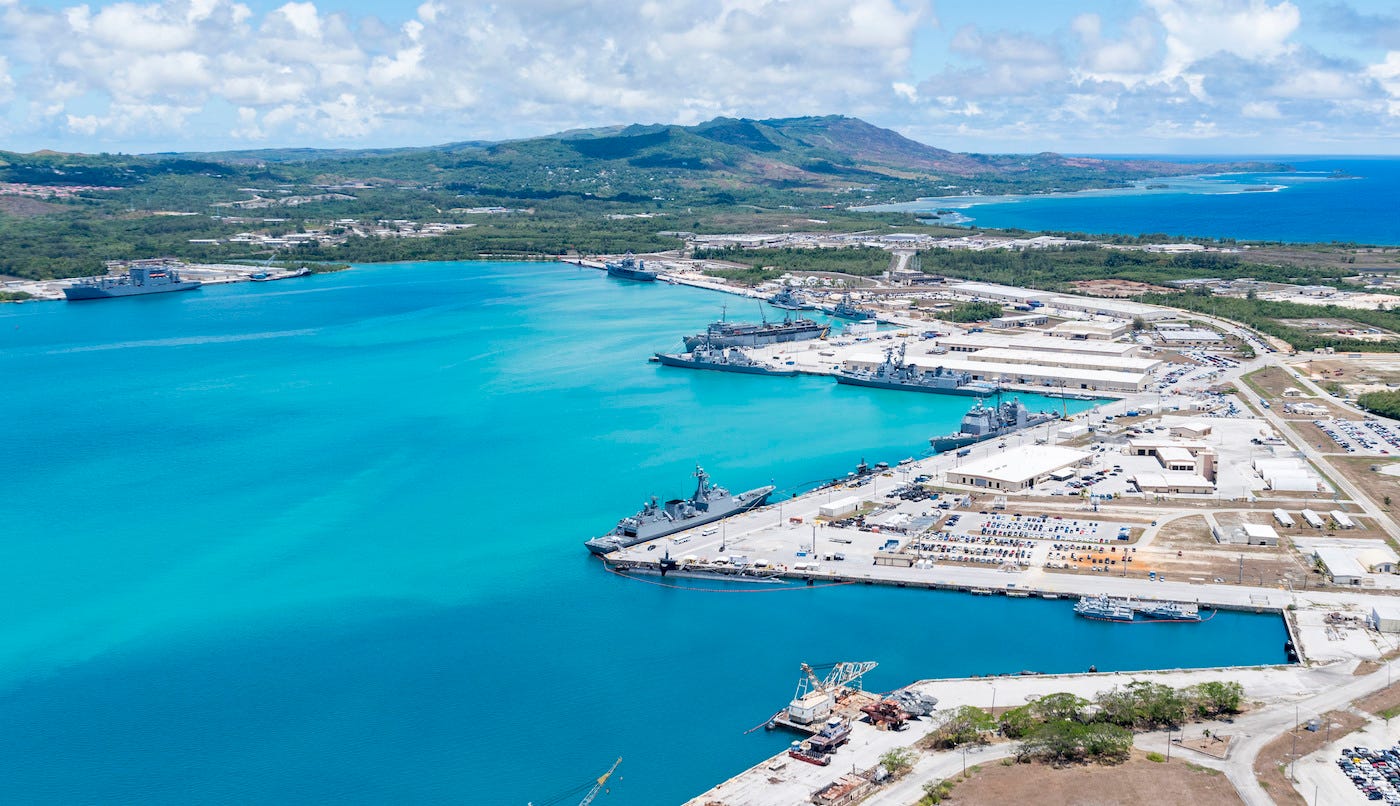 US Navy 7th Fleet USS Blue Ridge Guam