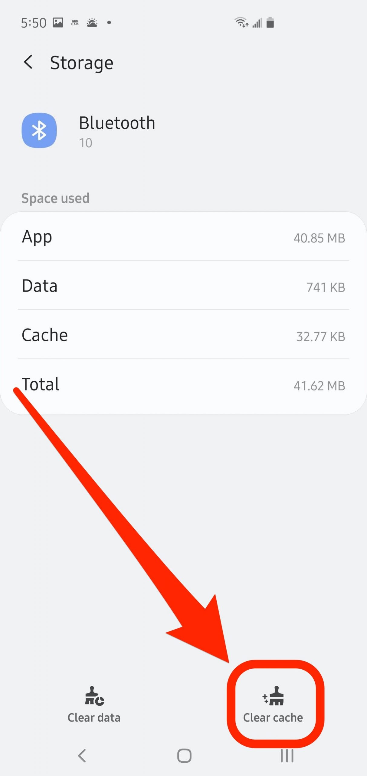 How to clear the Bluetooth cache 4