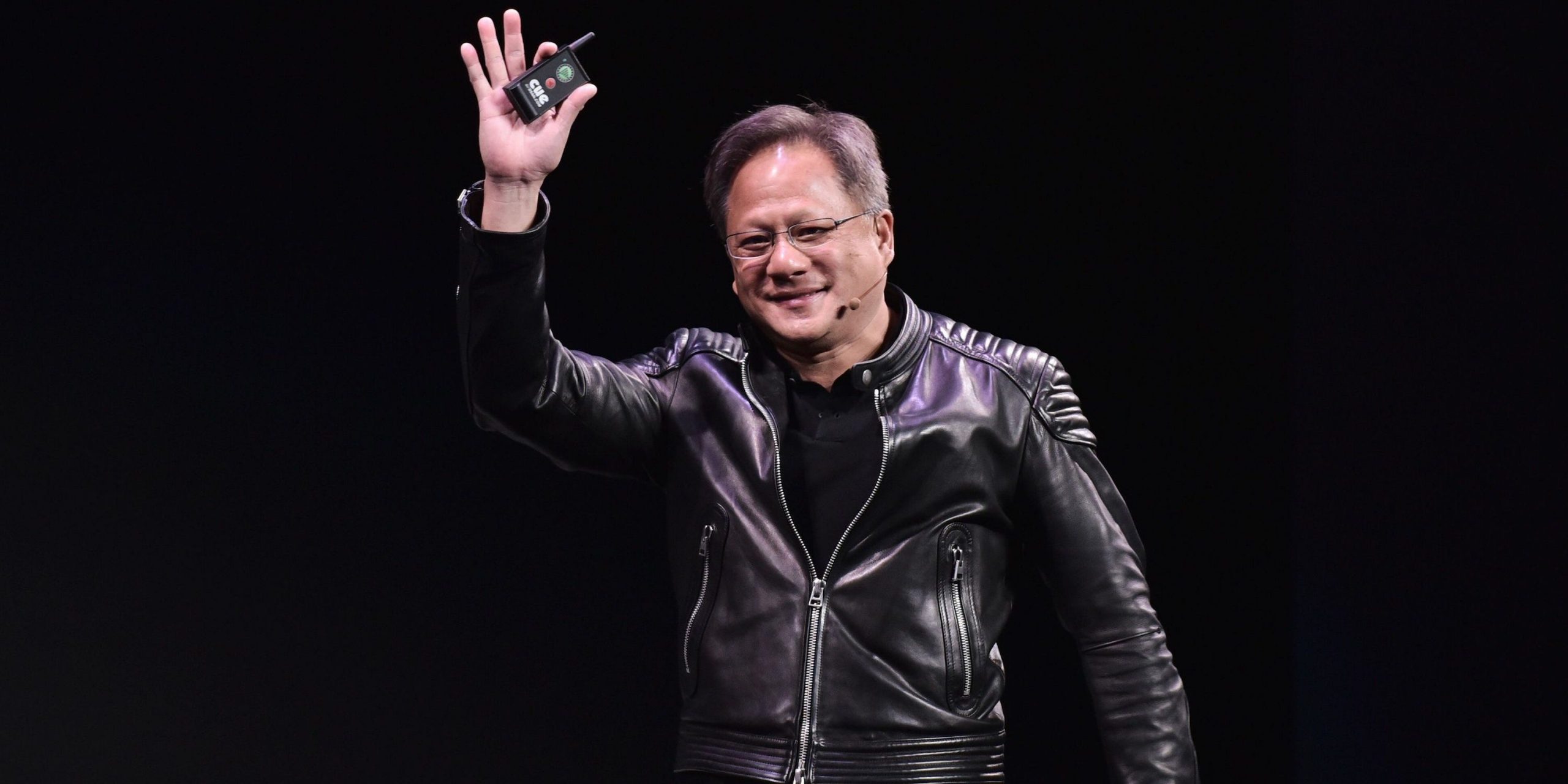 Jensen Huang - Nvidia CEO Jensen Huang speaks during a press conference at The MGM during CES 2018 in Las Vegas on January 7, 2018.