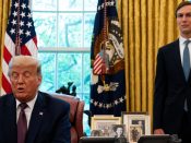 White House senior advisor Jared Kushner and President Donald Trump in the Oval Office on September 11, 2020.