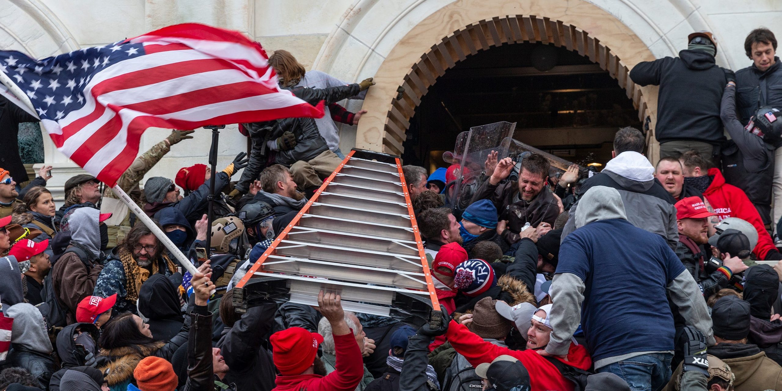 capitol siege riot ladder