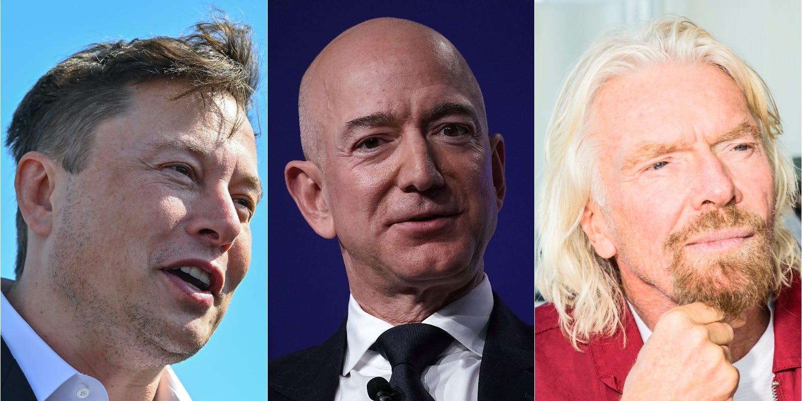 Elon Musk, Jeff Bezos, Richard Branson