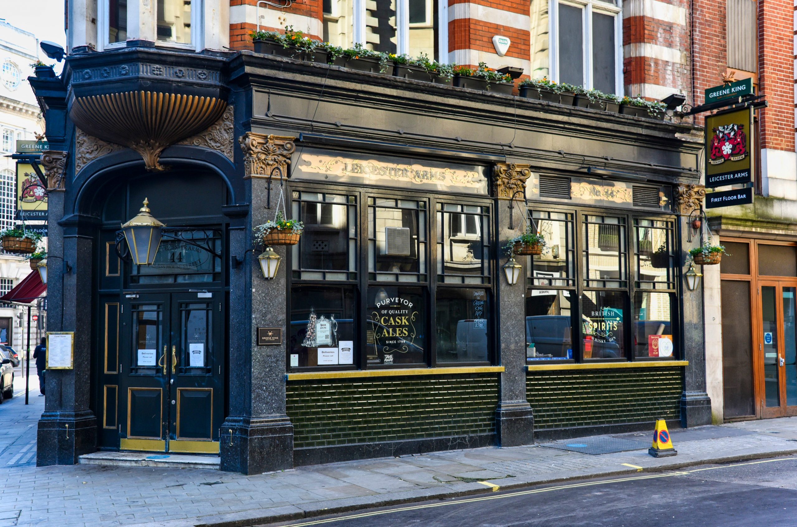 The Leicester Arms pub in London had to temporarily close during the UK's winter lockdown.