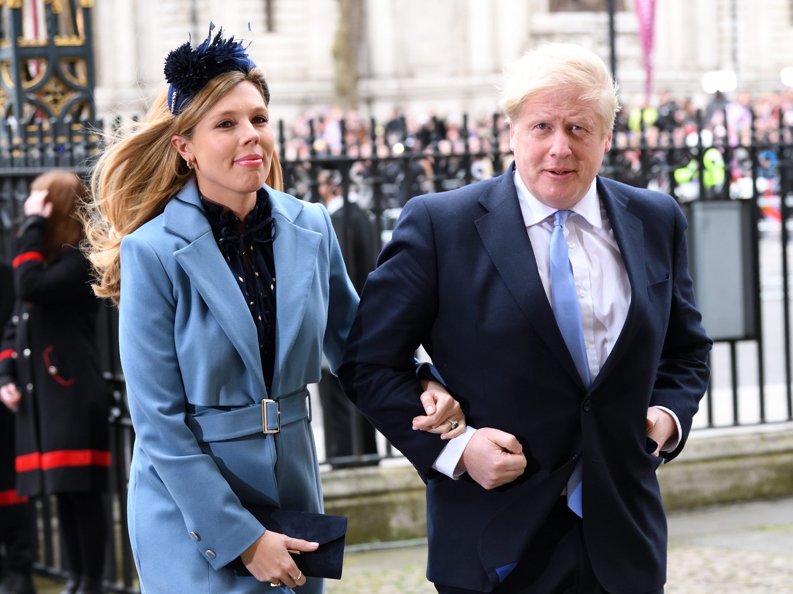 Carrie Symonds and Boris Johnson