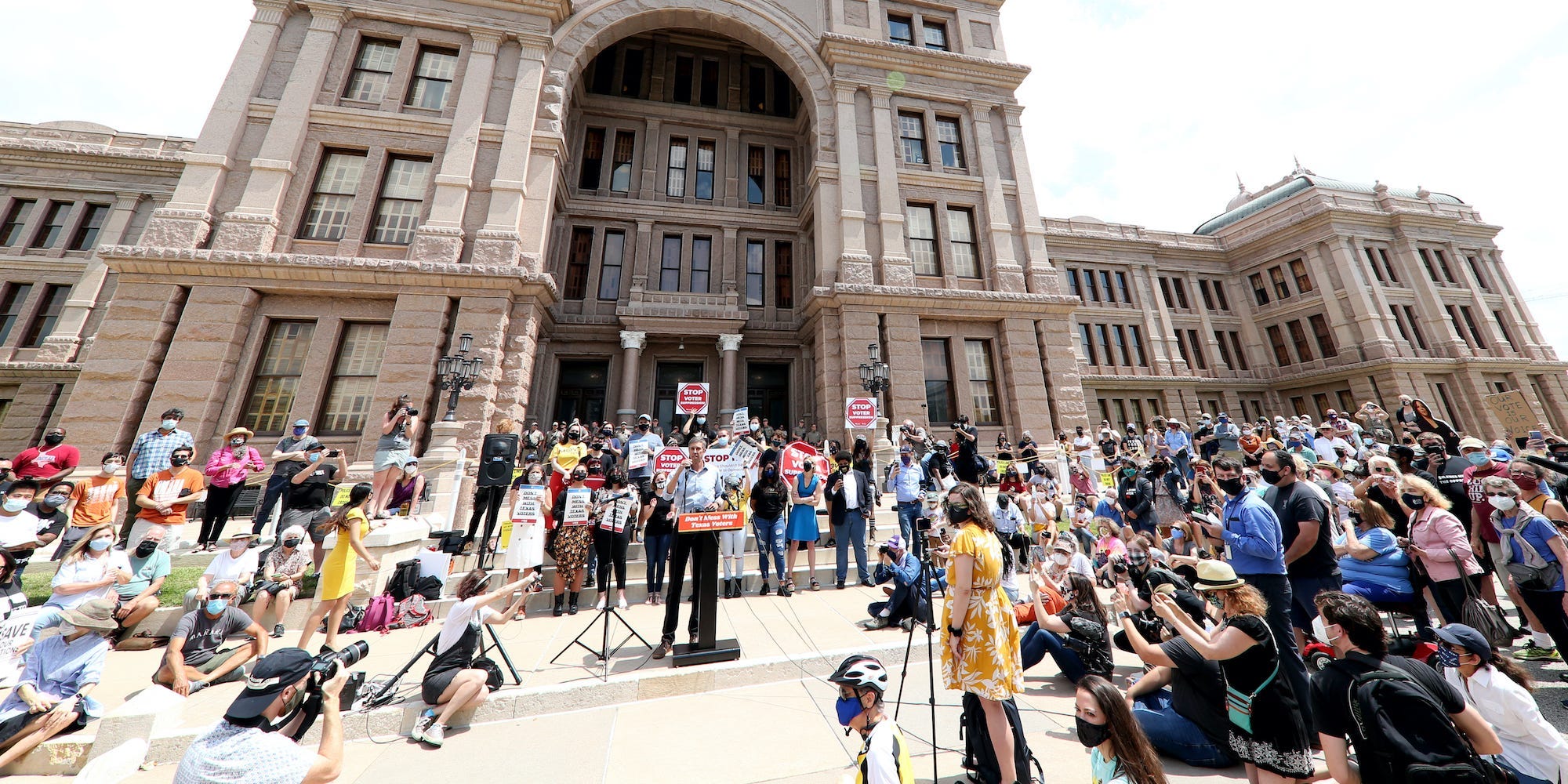 Texas voting rally