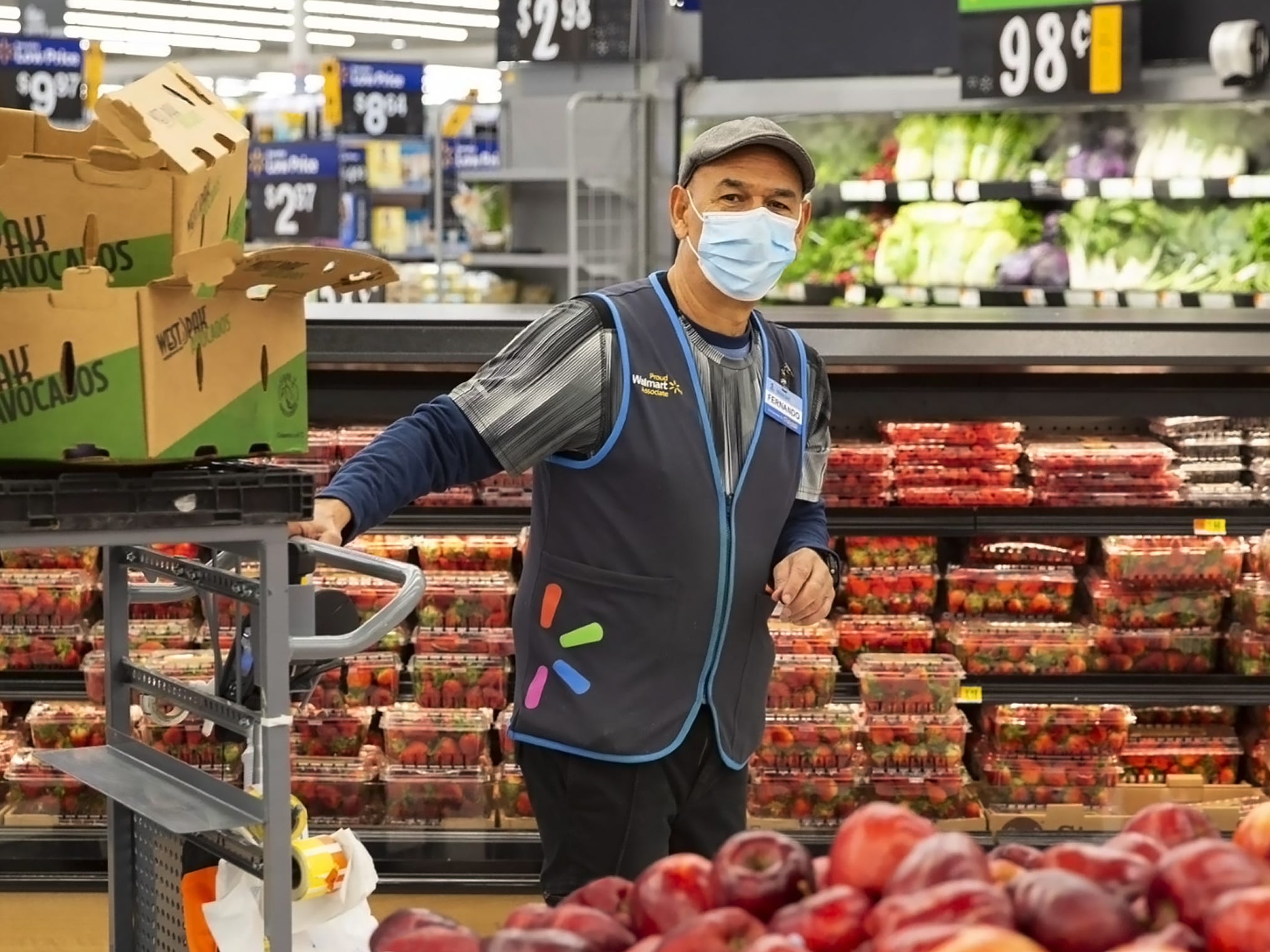 walmart worker mask