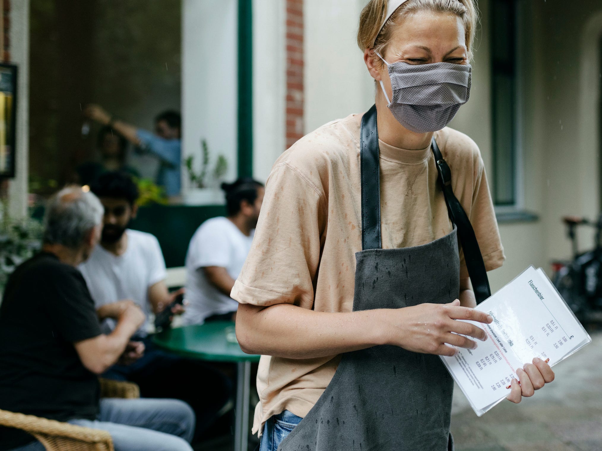 Small business restaurant waitress