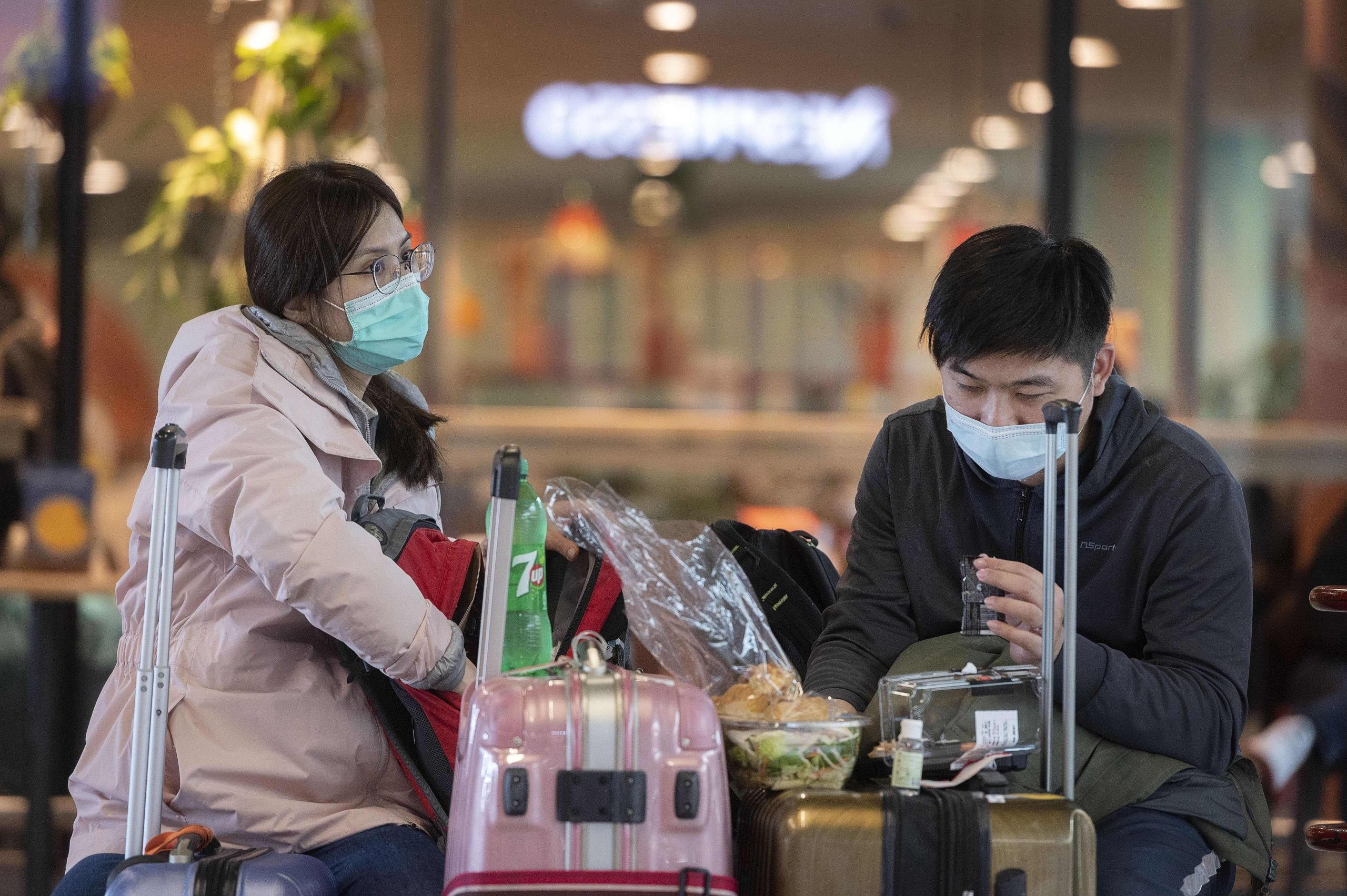 eating airport