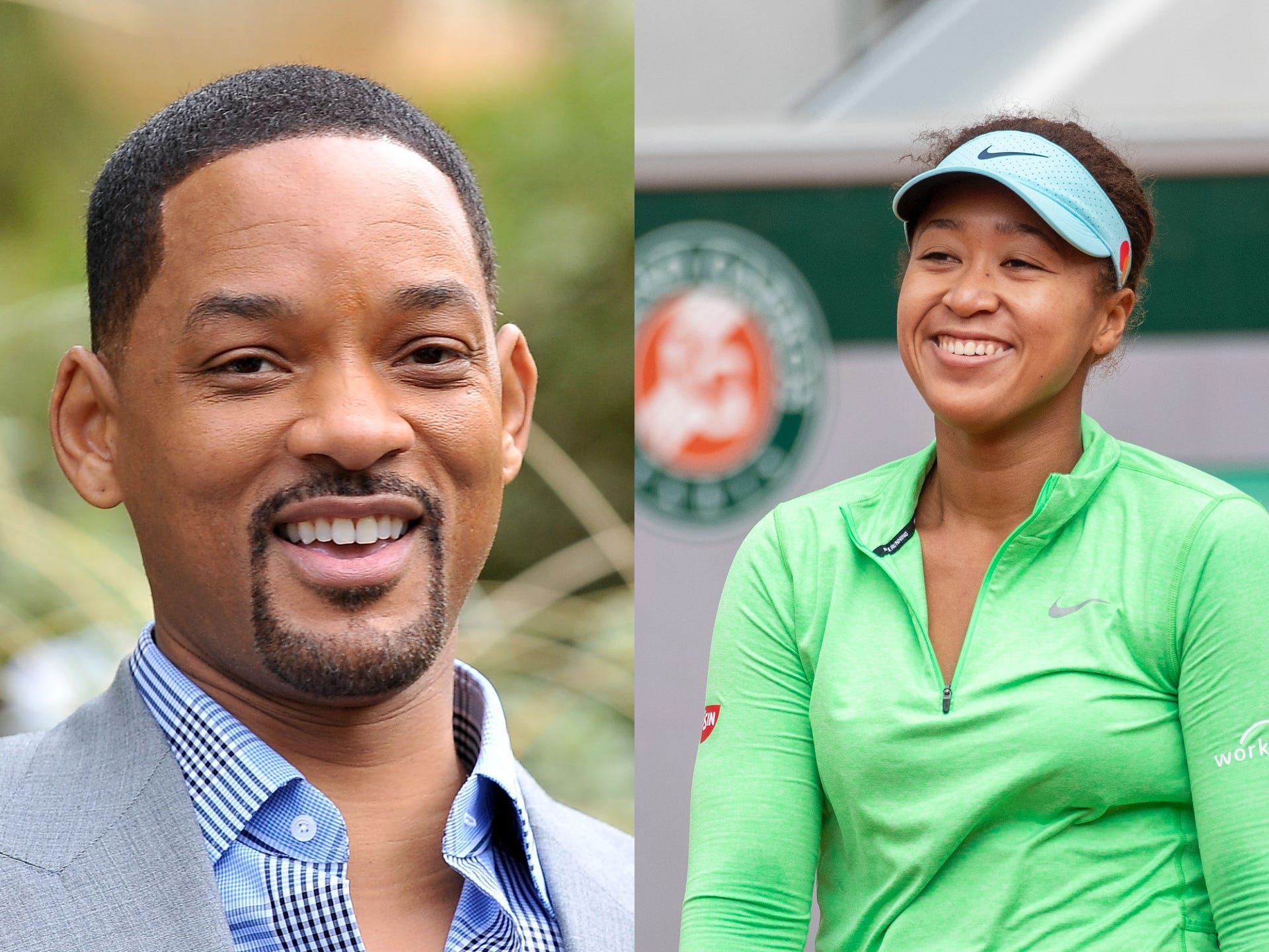 Will Smith and Naomi Osaka