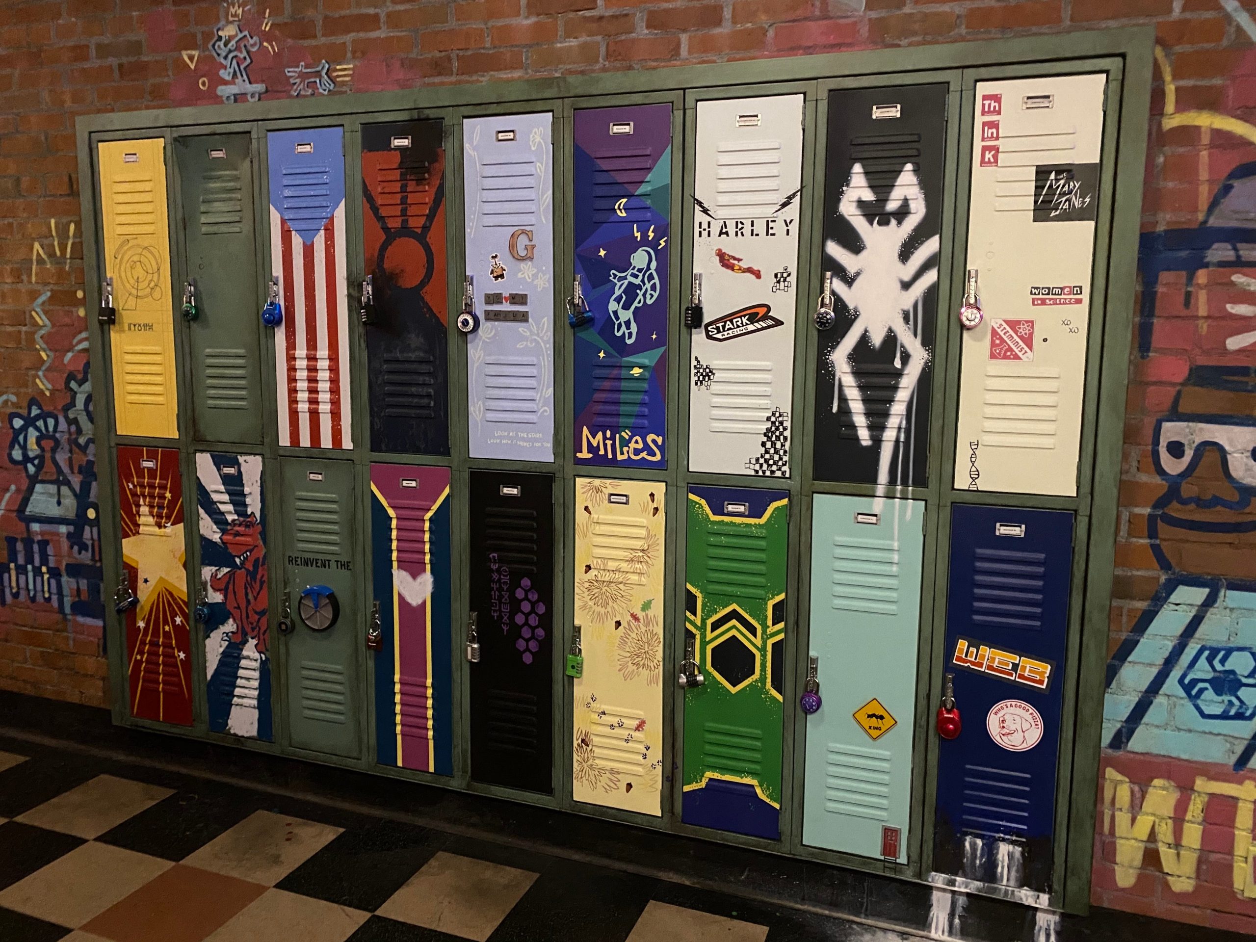 avengers campus web slingers lockers