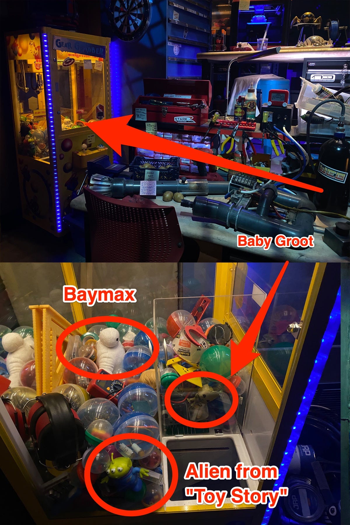 crane machine web slingers avengers campus