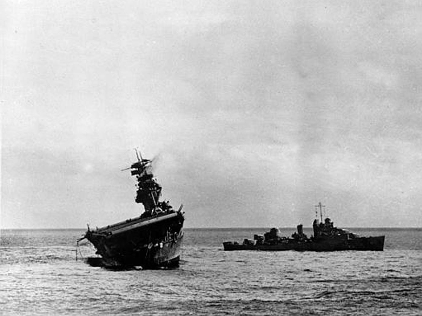 US Navy Yorktown aircraft carrier Midway Japan world war II