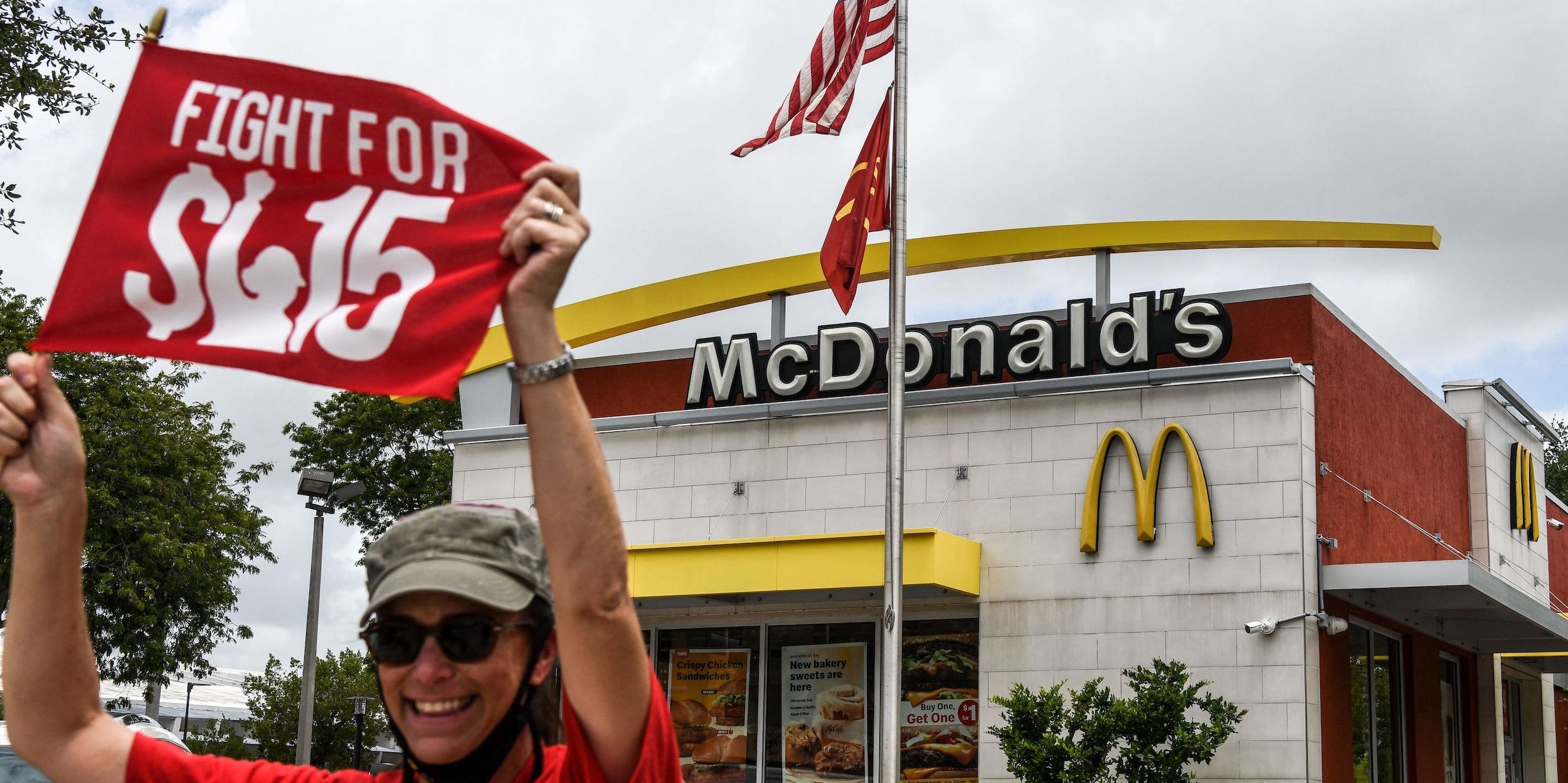 McDonald's fight for $15 wage