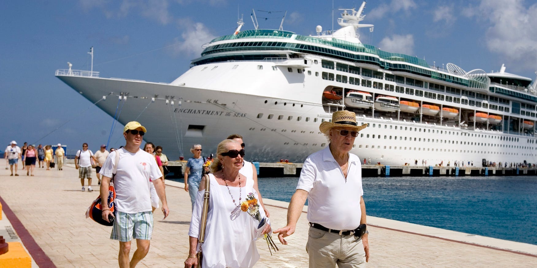 Royal Caribbean passengers cruise ship