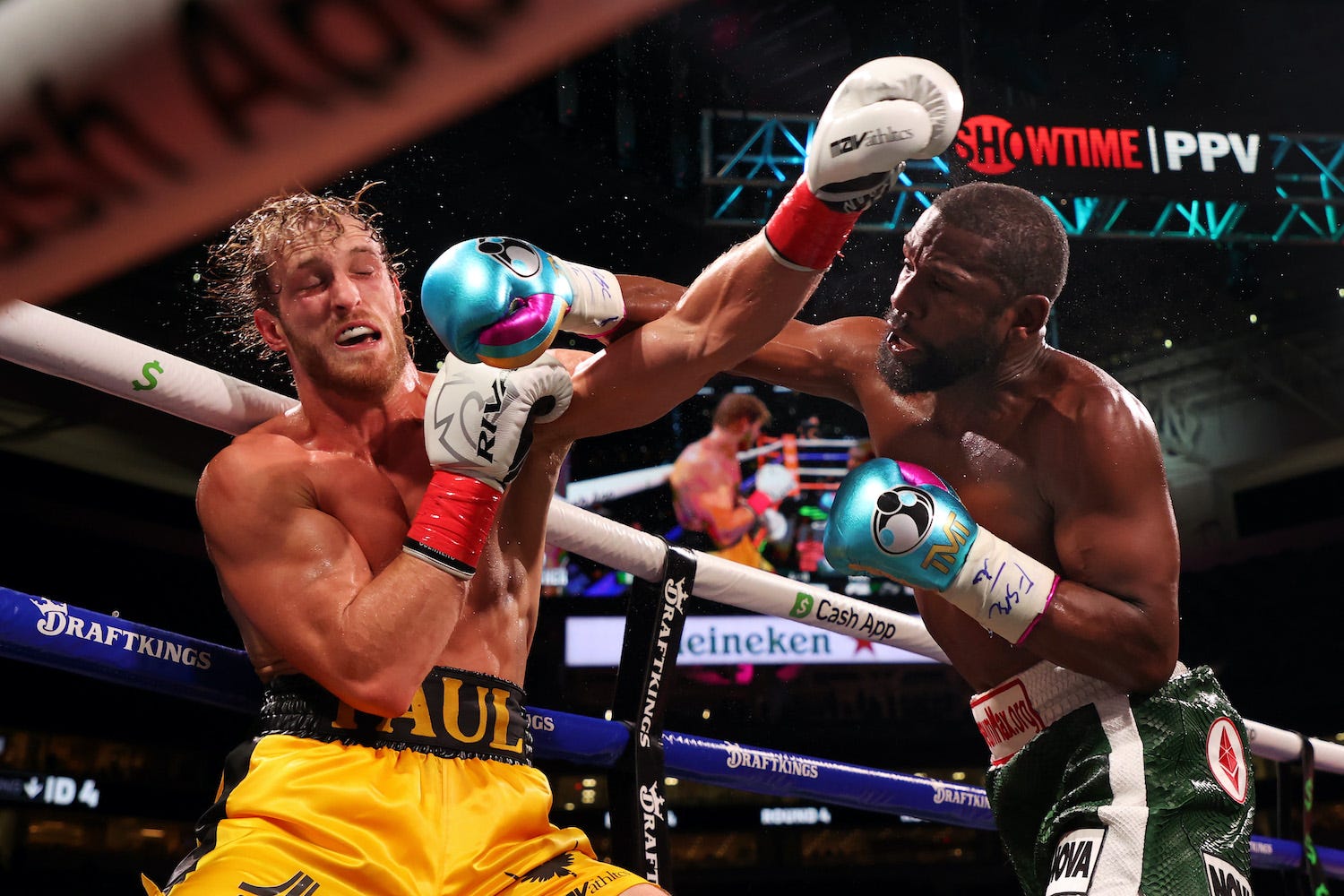 Logan Paul and Floyd Mayweather
