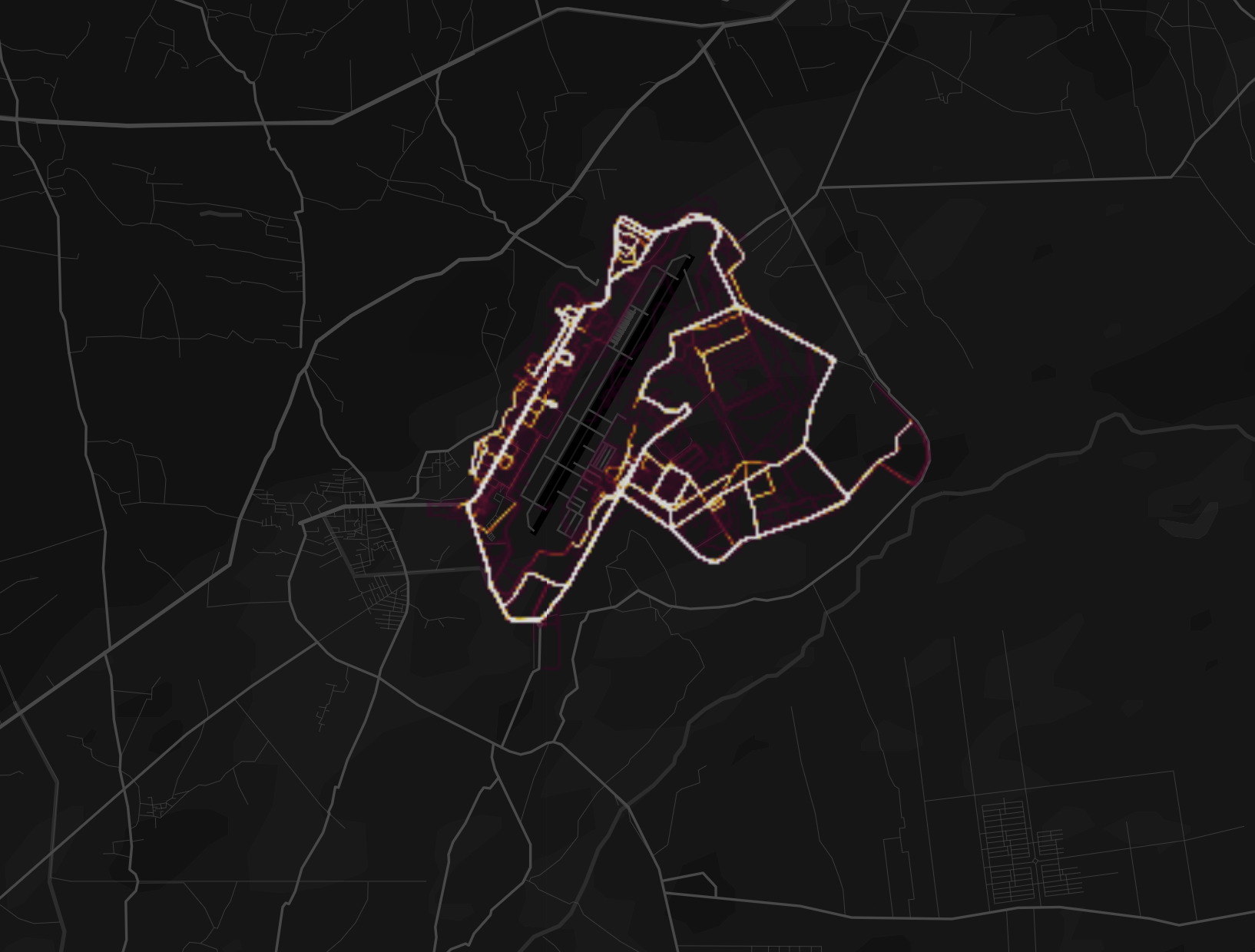 Bagram Strava heat map