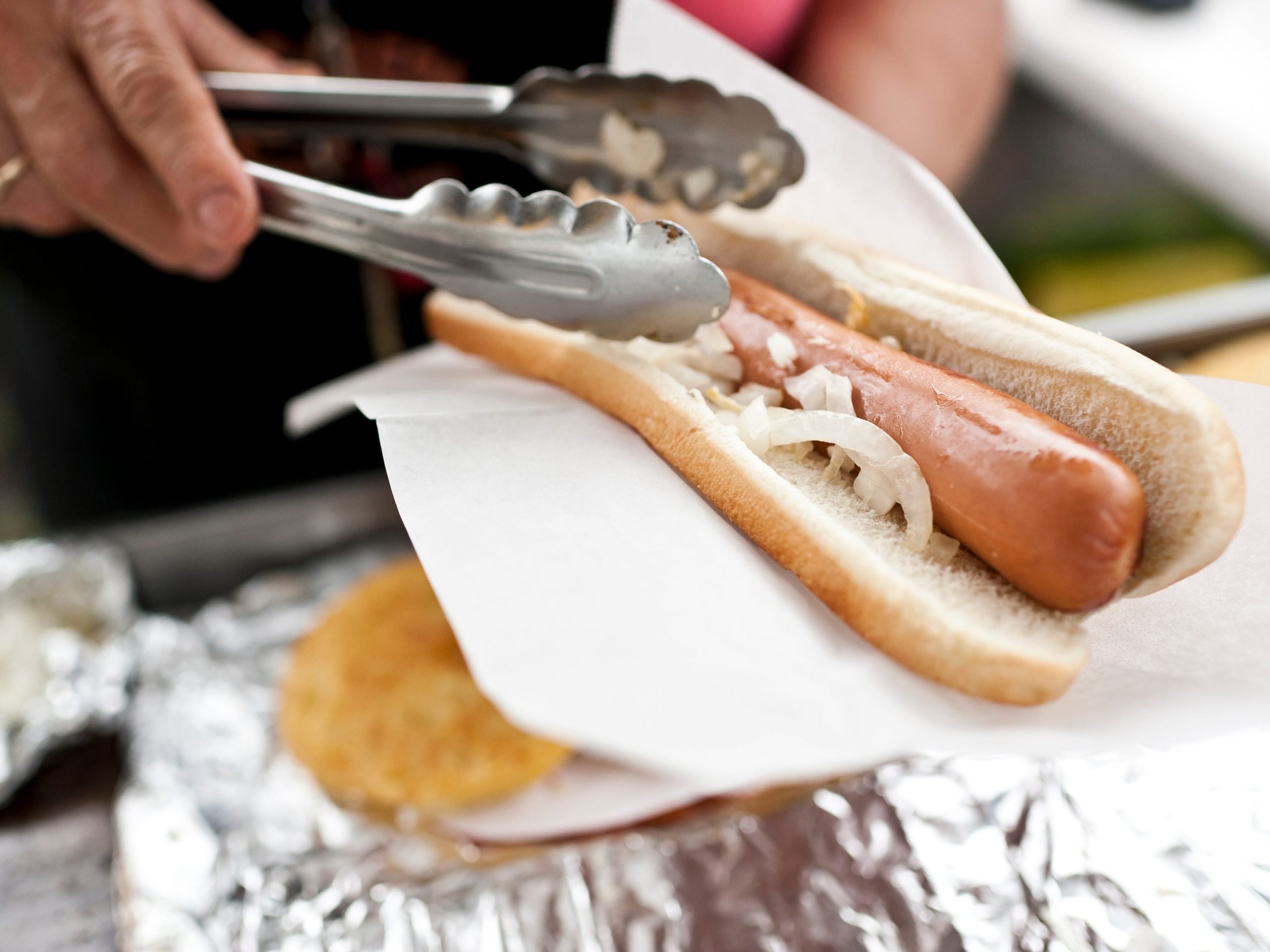 hot dog cart