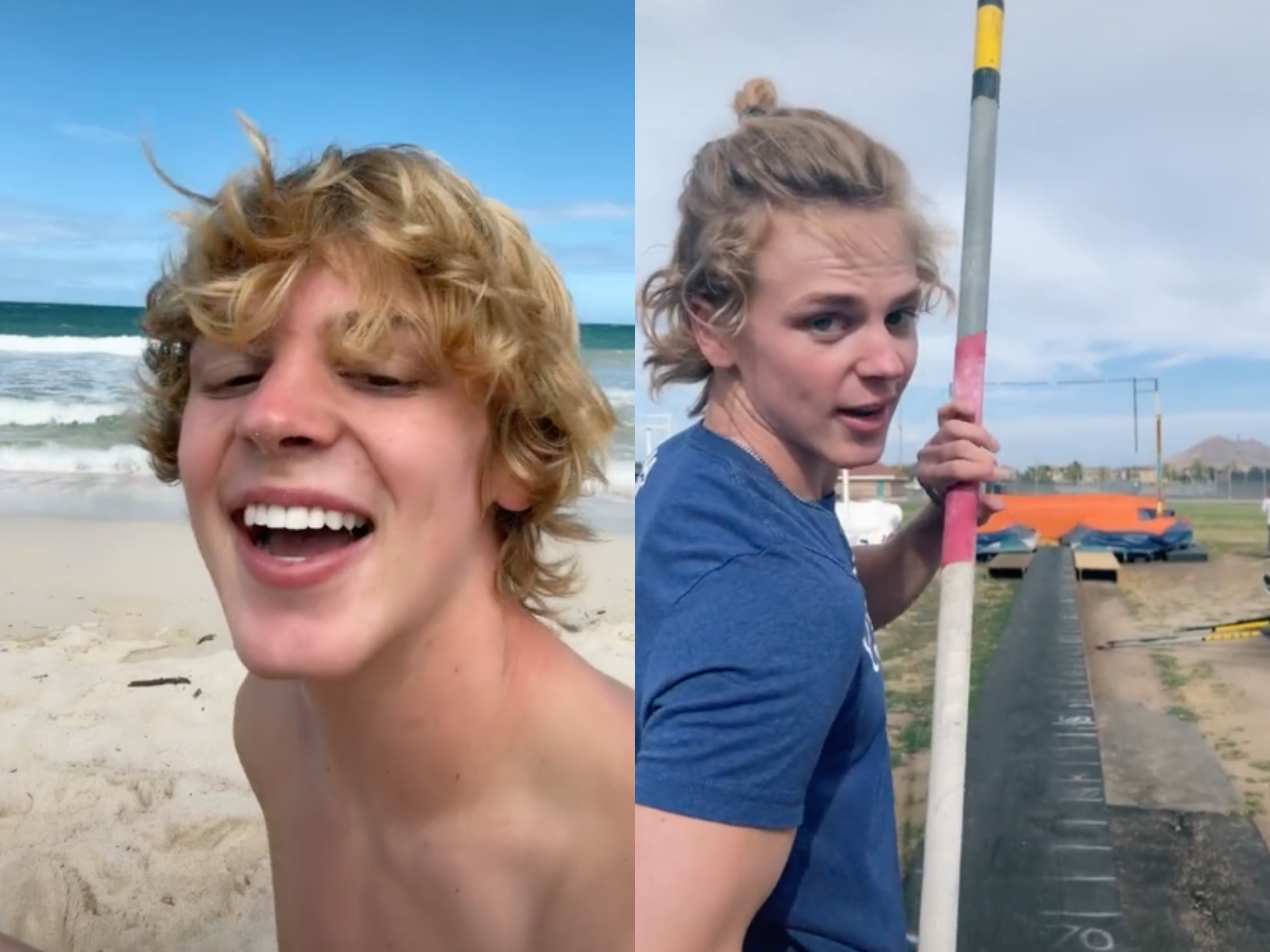 jack wright tiktok beach pole vault