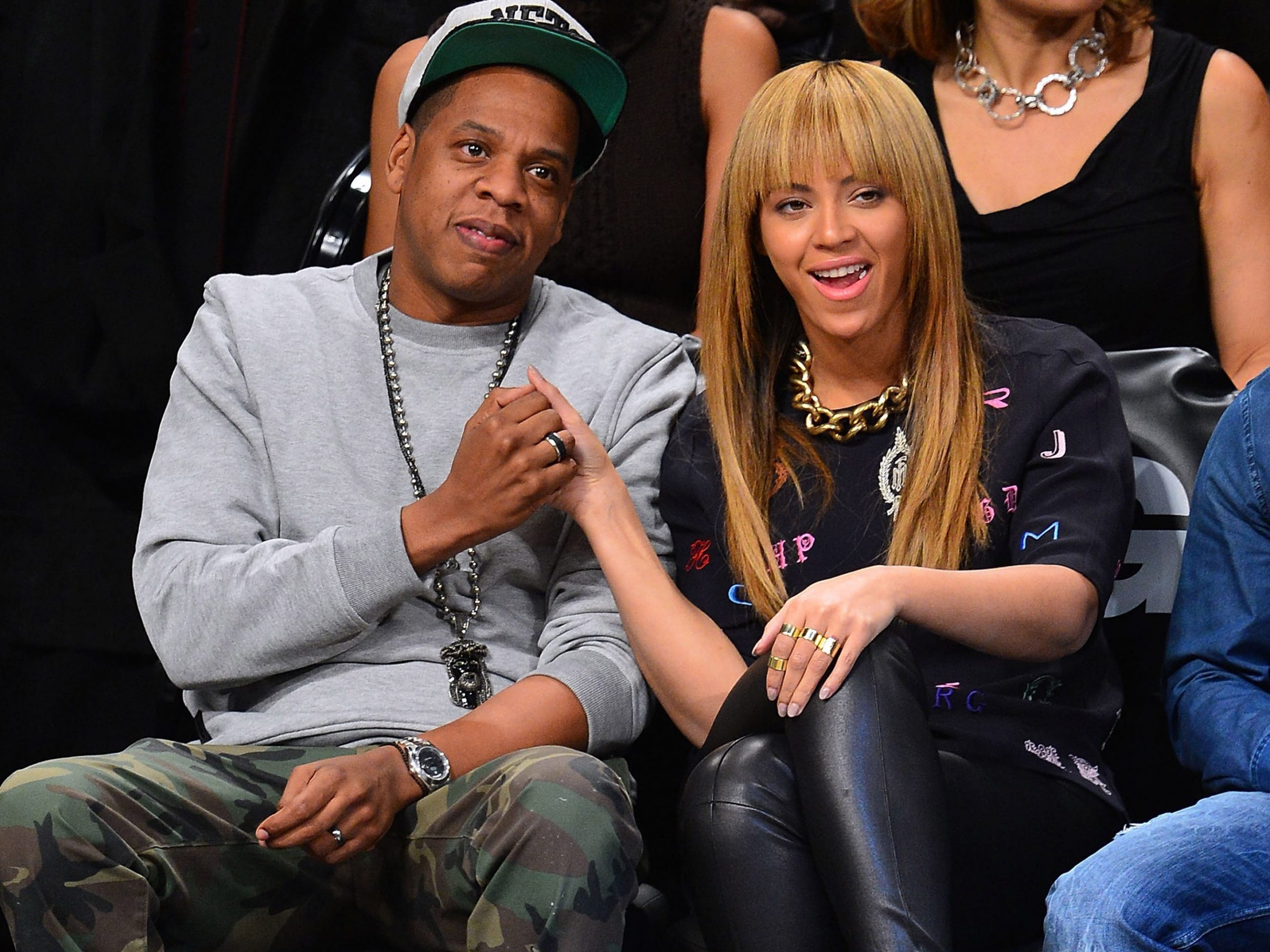 beyonce and jay z backetball game 